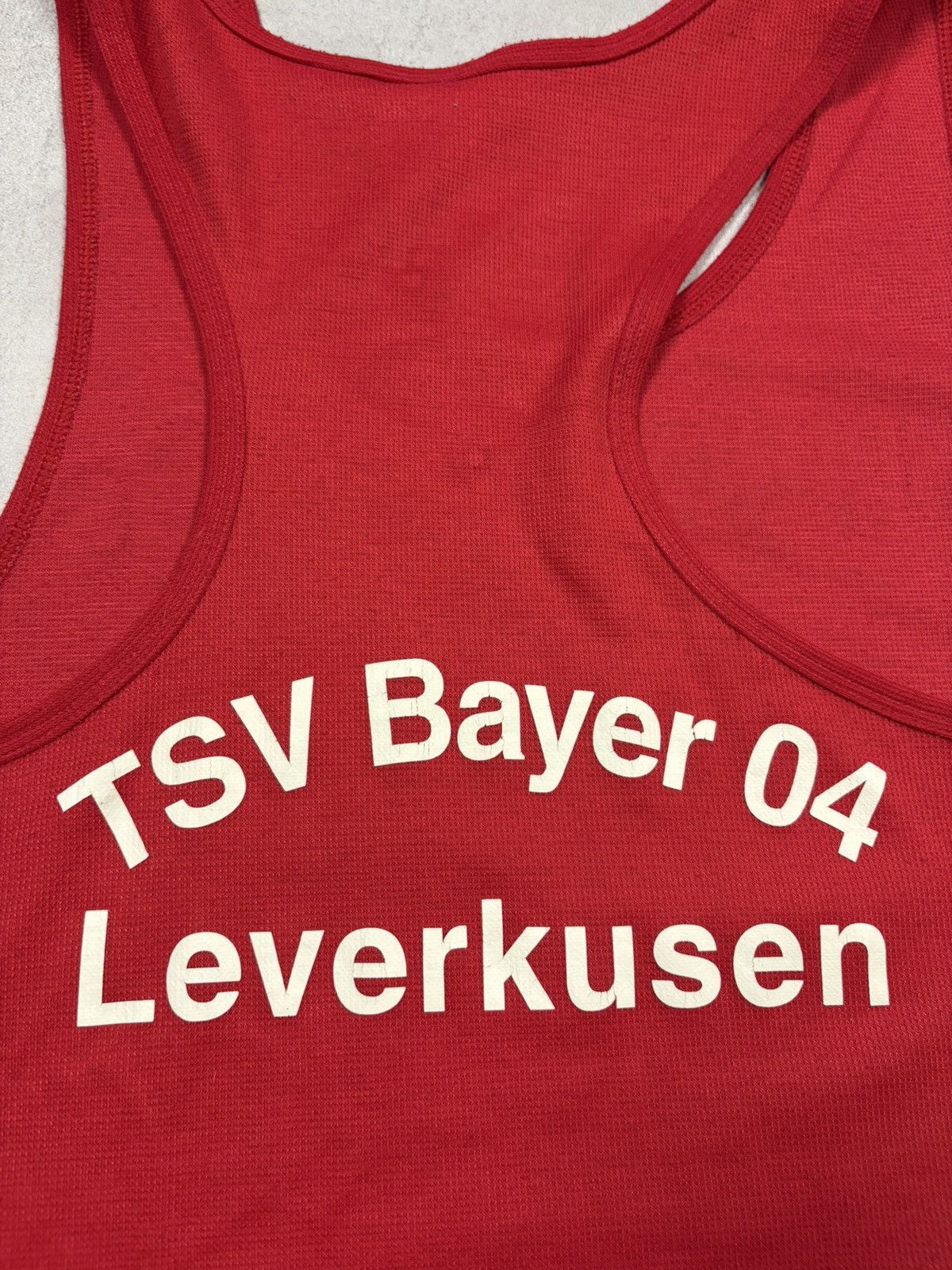 Adidas 90s Adidas TSV Bayer 04 Leverkusen Running Vintage Tank Top Size US L / EU 52-54 / 3 - 11 Thumbnail