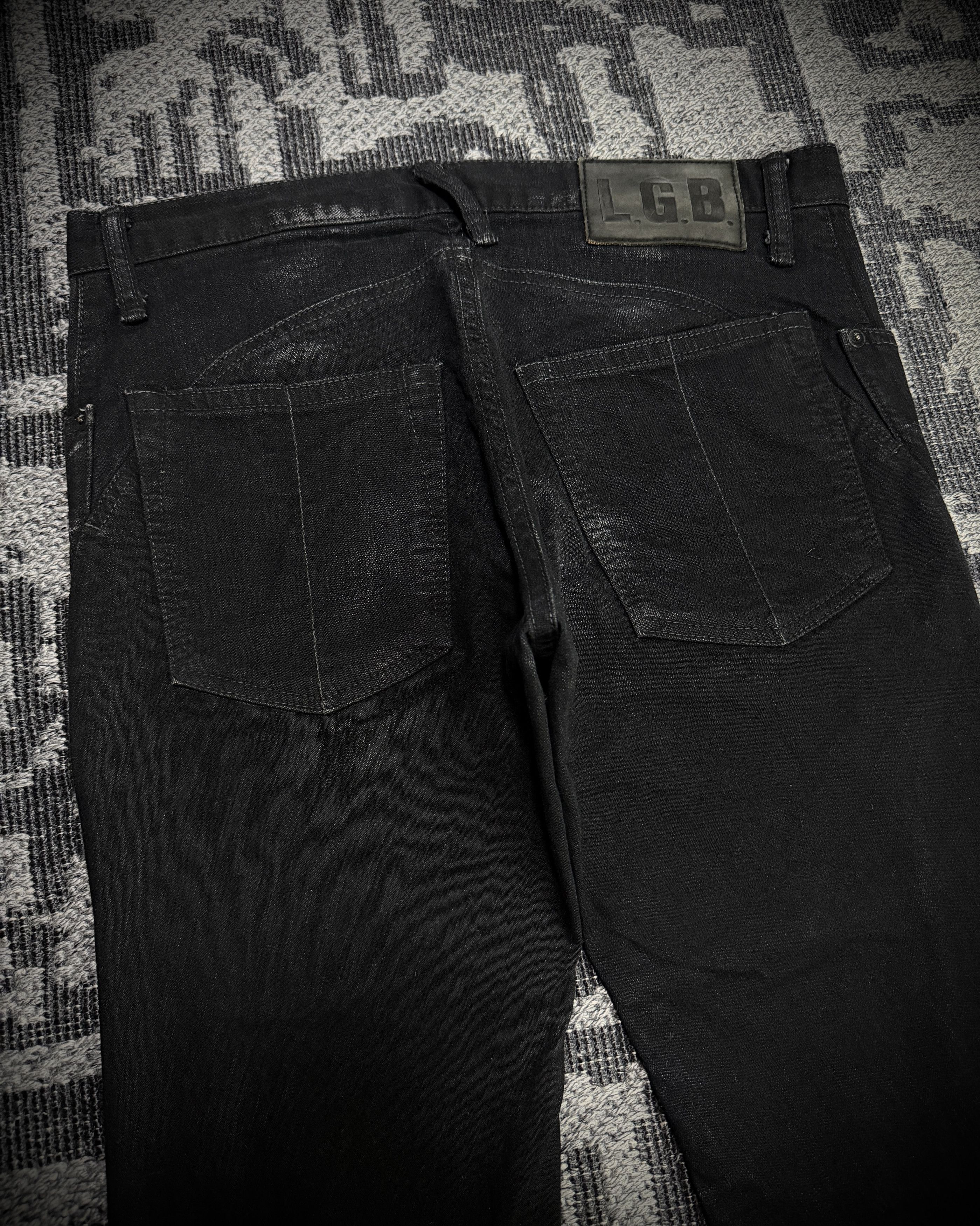 Le Grande Bleu (L.G.B.) LGB S-WOLF Zip Biker Slim Flare Denim Size US 32 / EU 48 - 9 Thumbnail