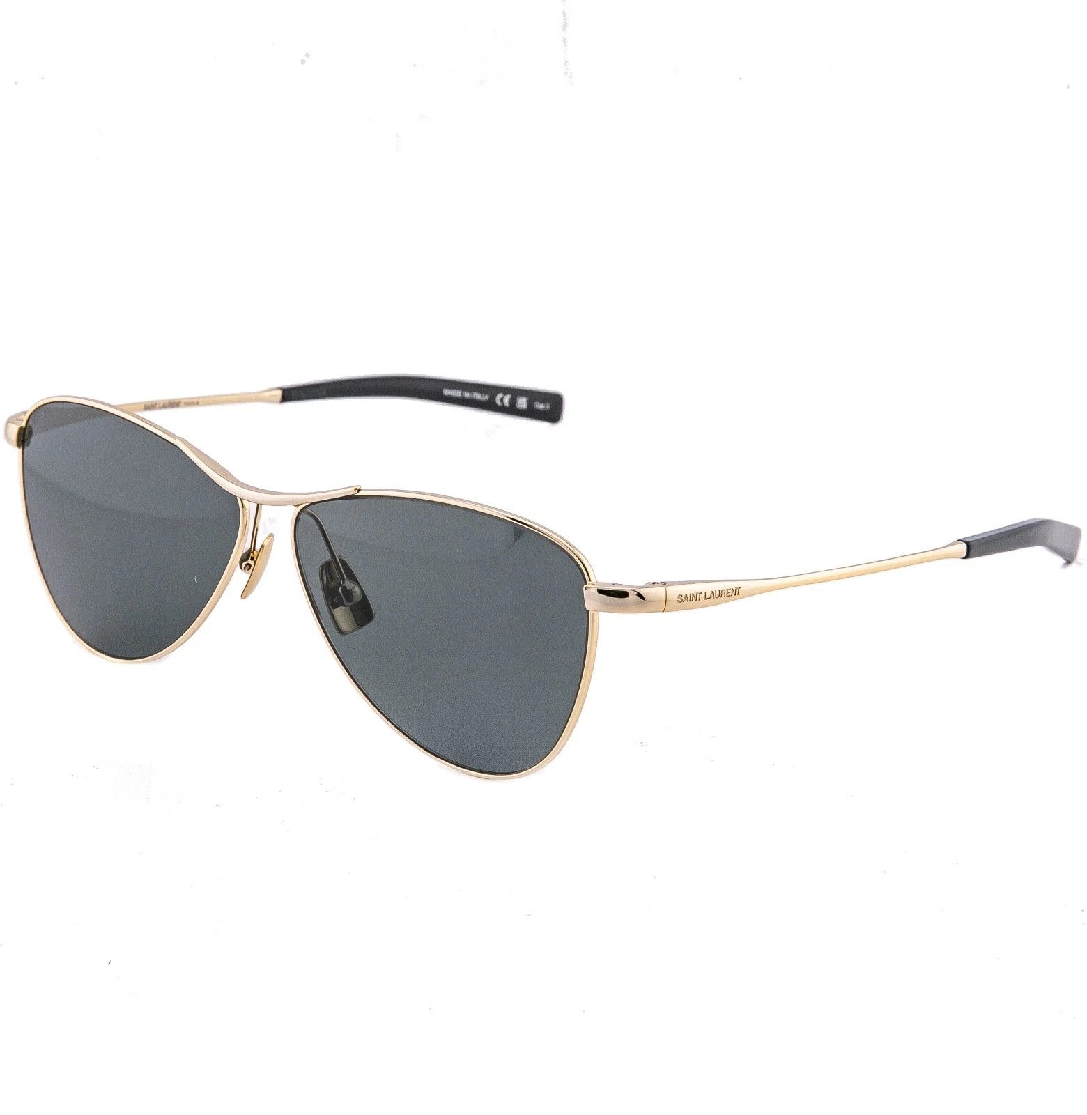 Saint Laurent Paris SAINT LAURENT VESPER SL 831 SL831 Gold Black Sunglasses 003 Size ONE SIZE - 3 Thumbnail