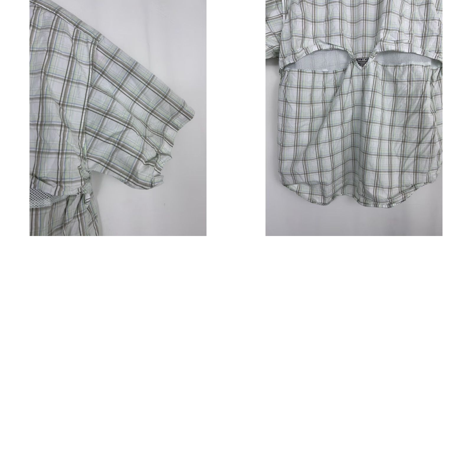 Vintage Columbia PFG Shirt Mens L Plaid Short Sleeve Button-Up Green Vintage: No (Missing Button) Size US L / EU 52-54 / 3 - 10 Thumbnail