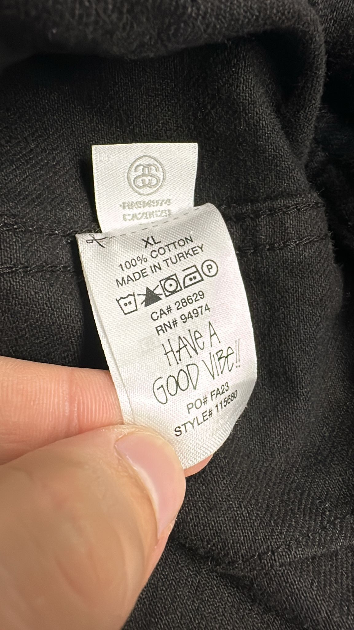 Stussy Stussy FA23 Zip Work Jacket Denim Black Size XLarge Size US XL / EU 56 / 4 - 6 Thumbnail