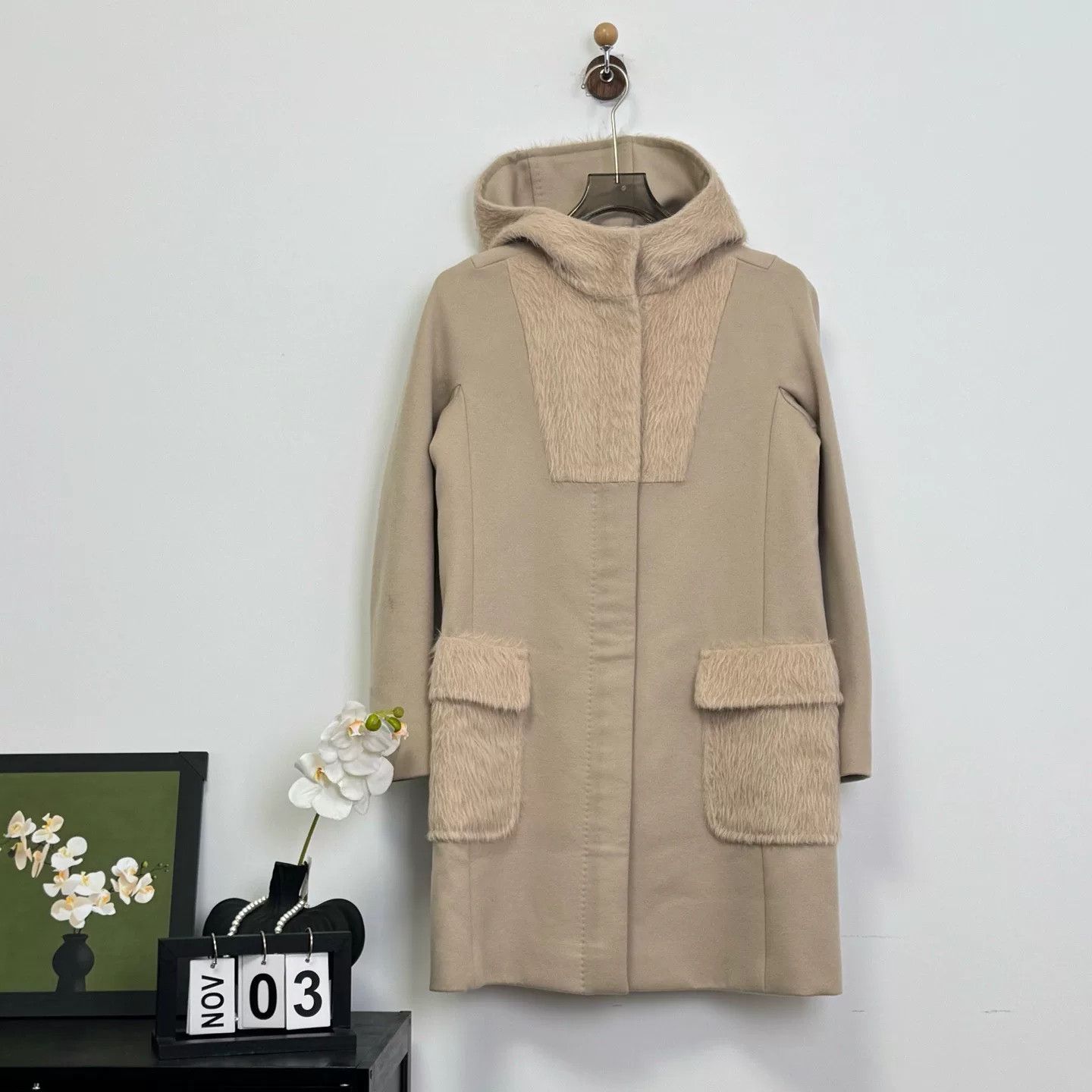 Max Mara maxmara hooded cashmere coat with patchwork Size US XS / EU 42 / 0 - 1 Thumbnail