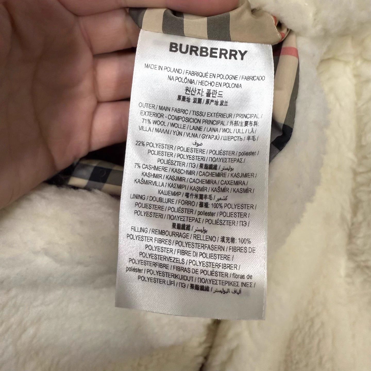 Burberry Burberry teddy shearling Horseferry check UK8 99 new Size S / US 4 / IT 40 - 5 Thumbnail