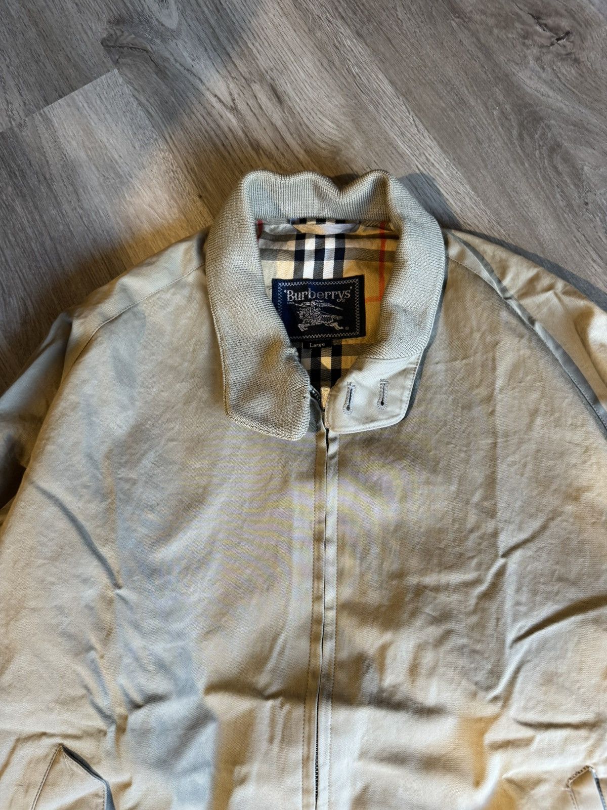 Burberry VINTAGE BURBERRYS HARRINGTON JACKET Size US L / EU 52-54 / 3 - 3 Thumbnail