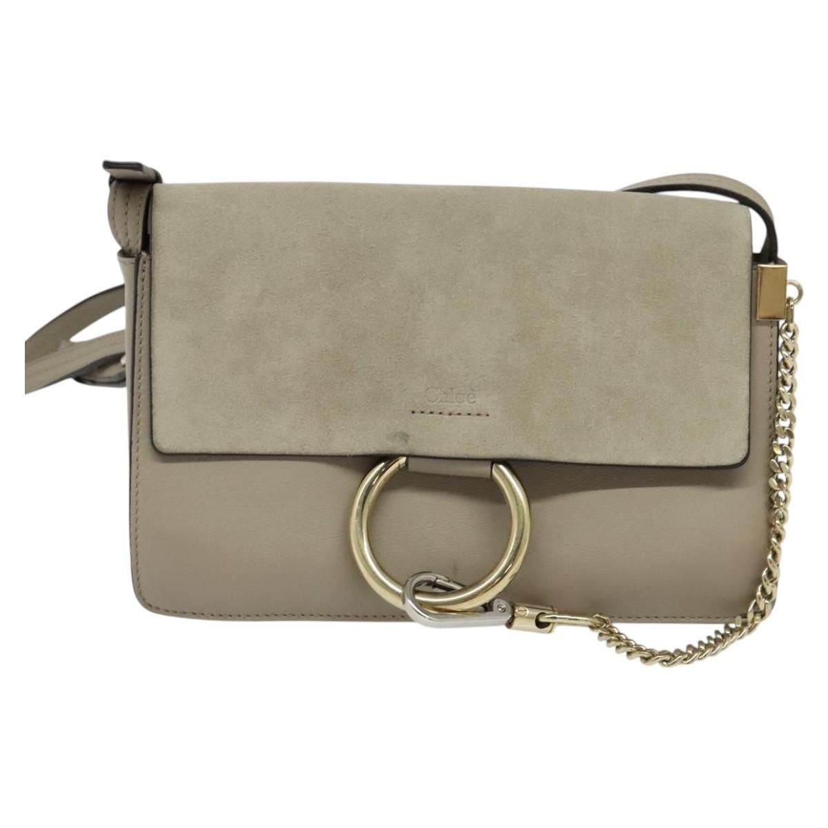 Chloe Chloe Faye Shoulder Bag Leather and Suede Size ONE SIZE - 1 Thumbnail