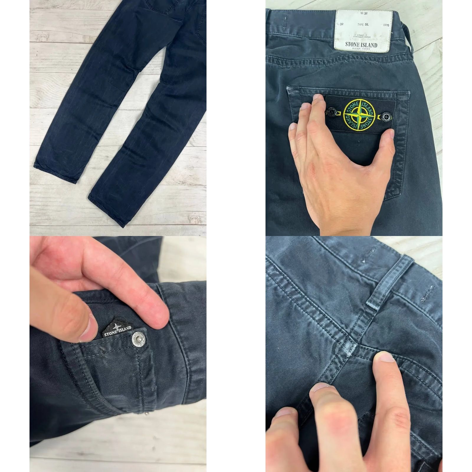 Stone Island Stone Island Pants Mens 32 Black Cotton Slim Front Chino 2018 VINTAGE? Size US 32 / EU 48 - 10 Thumbnail