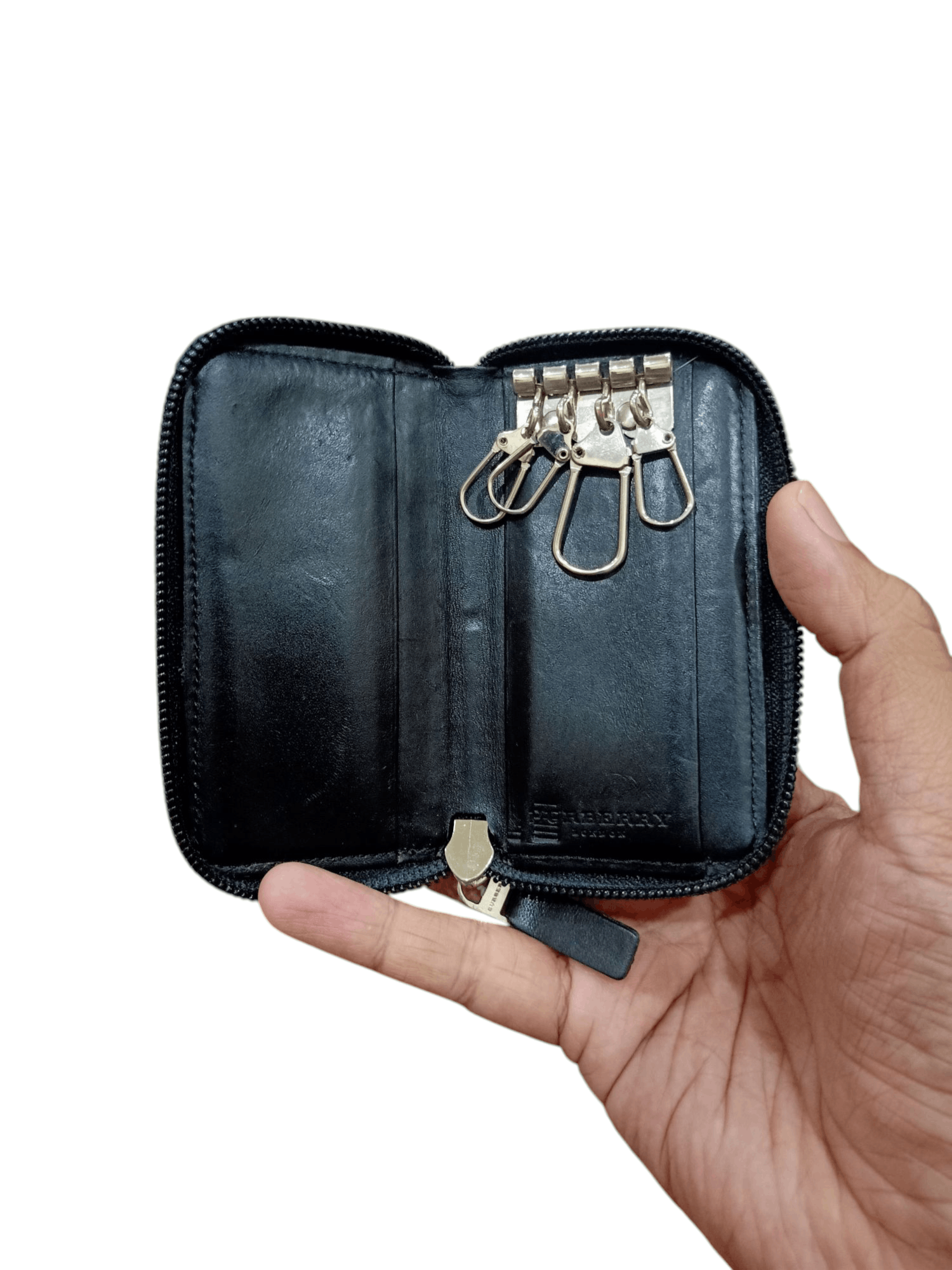 Burberry Burberry Nova Check Leather Key Case Holder Size ONE SIZE - 6 Thumbnail