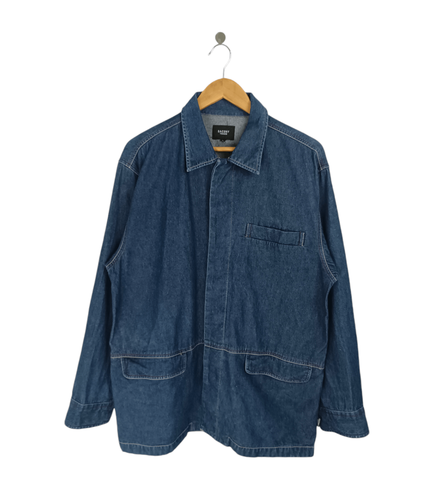 Vintage VINTAGE SACSNY Y'SACCS BY YOHJI YAMAMOTO WORK CHORE JACKET Size US L / EU 52-54 / 3 - 1 Thumbnail