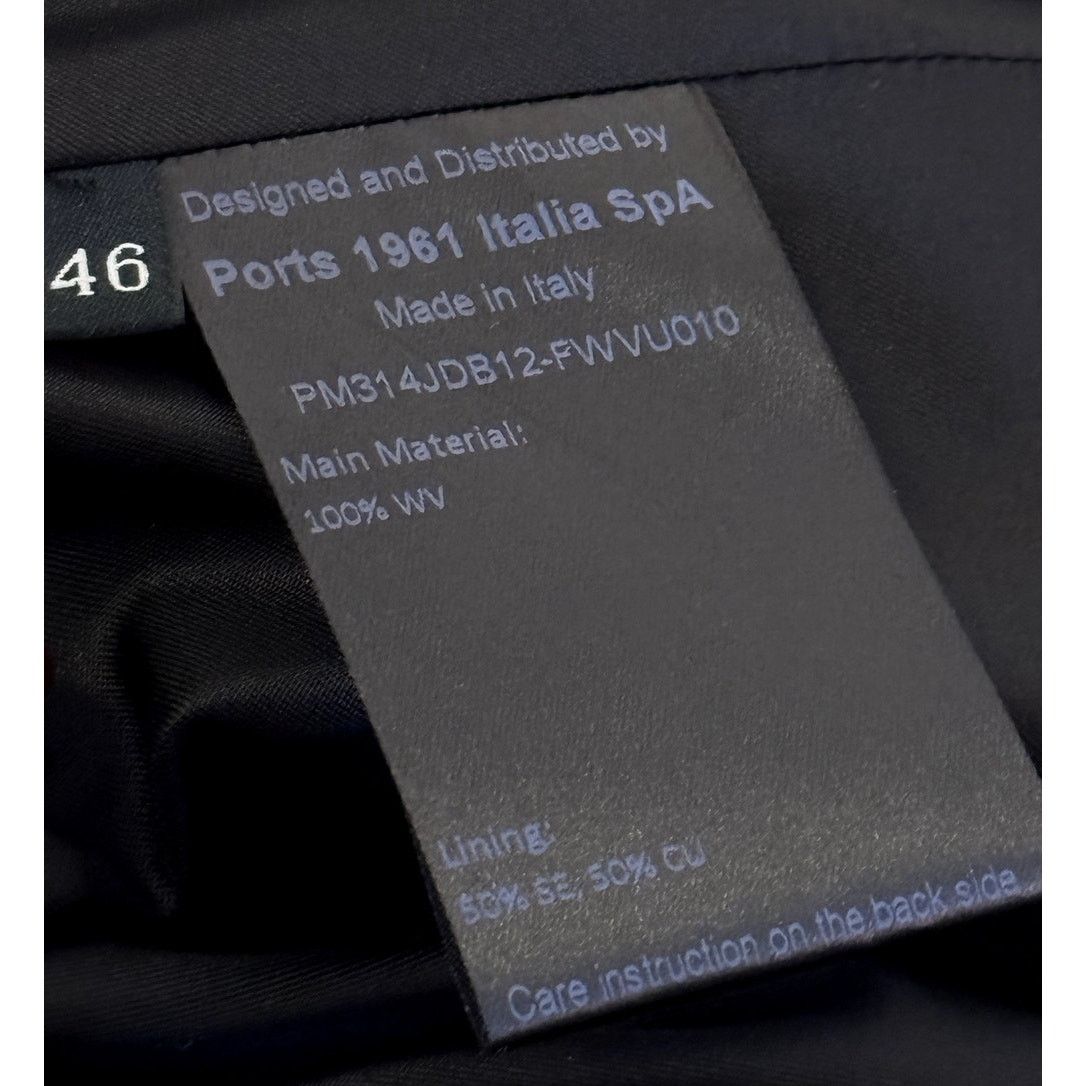 Ports 1961 Ports 1961 NWT Men's Black Wool Peacoat Size US S / EU 44-46 / 1 - 4 Thumbnail