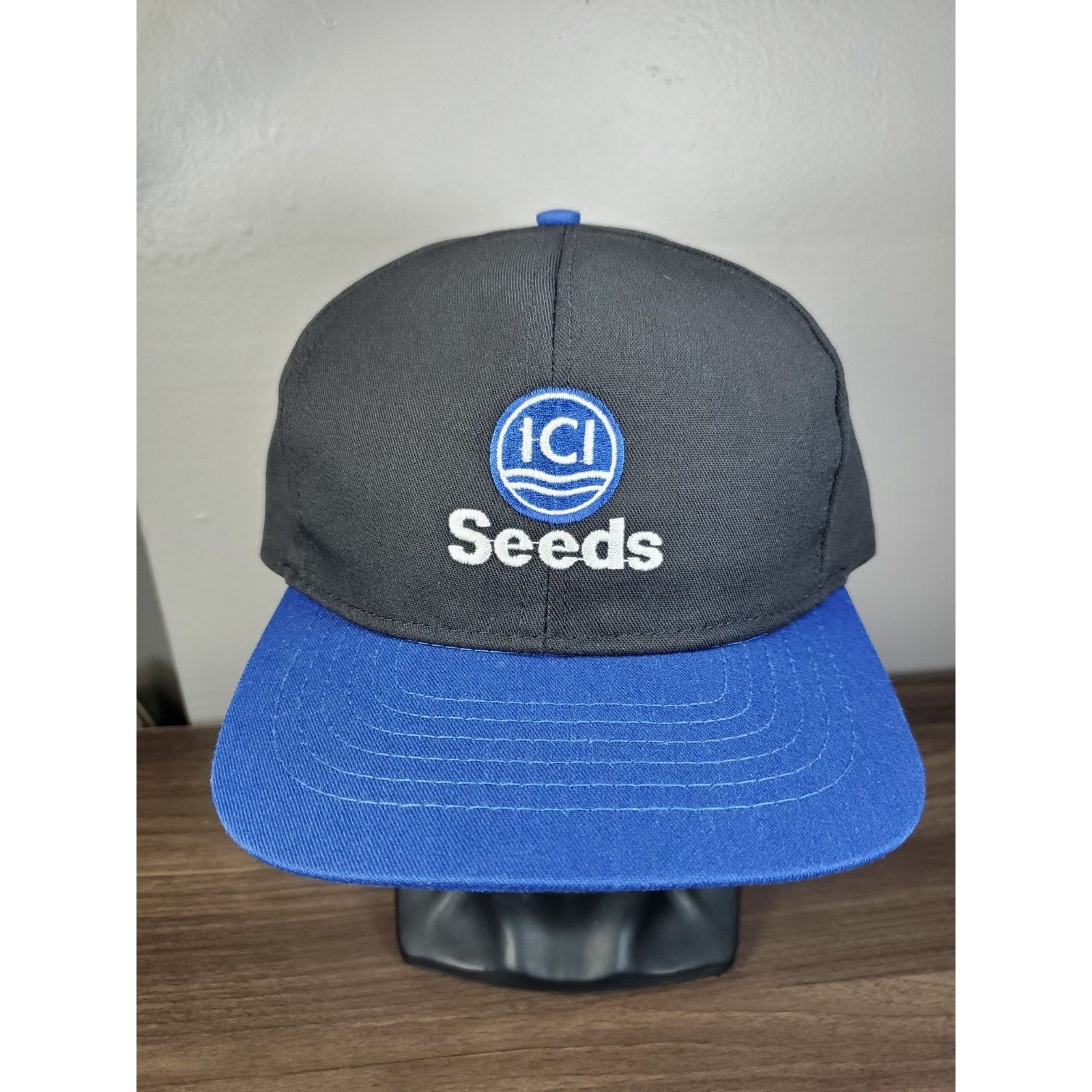 Swingster × Vintage ICI Seeds Hat Snapback Cap Two Tone Swingster USA MADE Farm Size ONE SIZE - 3 Thumbnail