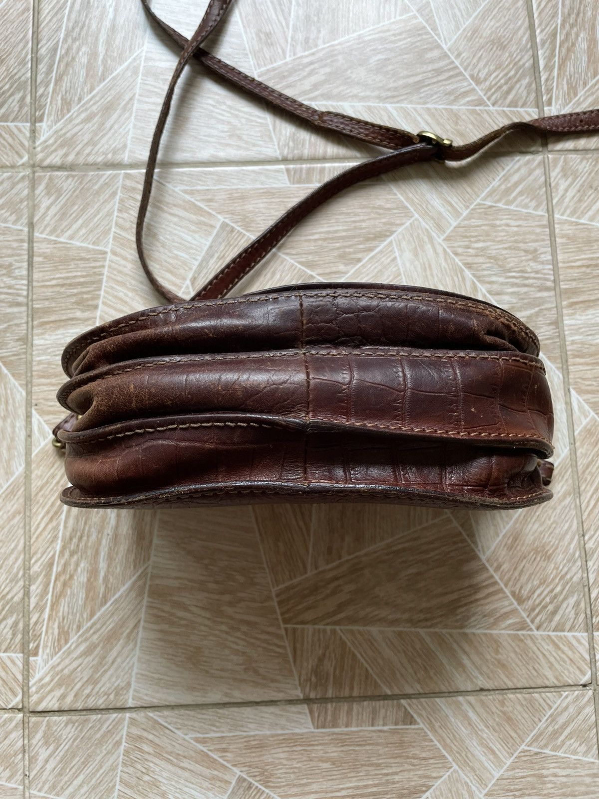 Vintage Archive Vintage Italy The Bridge Brown Leather Shoulder Bag Size ONE SIZE - 10 Thumbnail