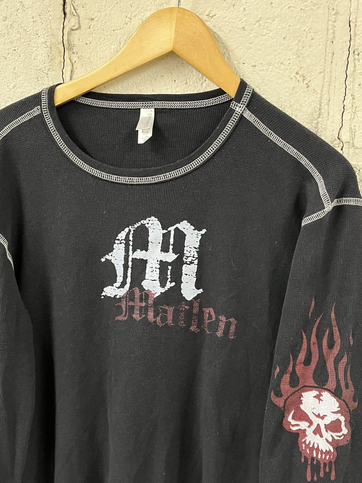 Affliction Y2k affliction style thermal grunge opium skater flames Size US XL / EU 56 / 4 - 5 Thumbnail
