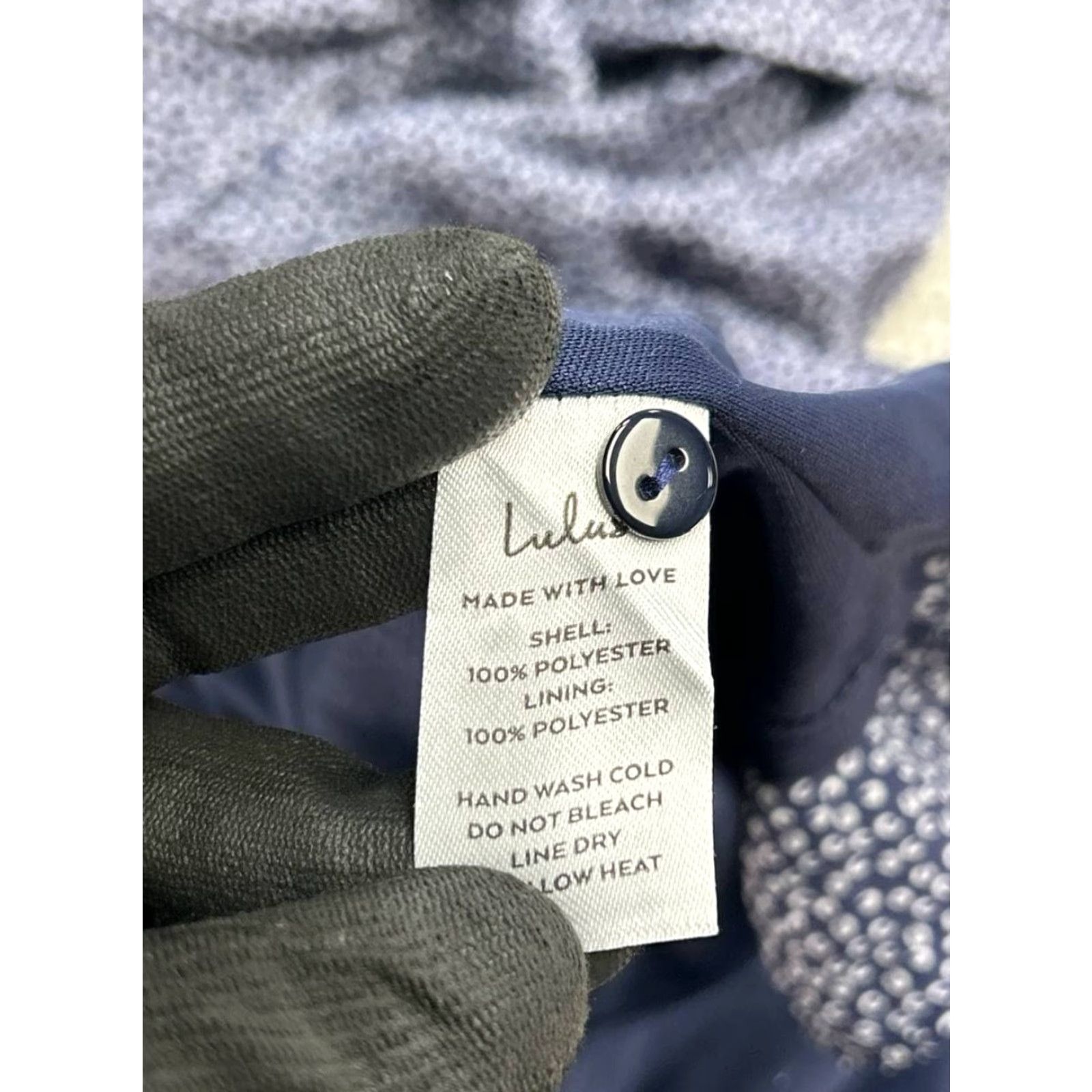 Lulus Lulus Dress XS Blue White Polka Dot Blouson Wrap Midi V-Neck Short Sleeve Party/Cocktail A-Line Ladies Womens Size XS / US 0-2 / IT 36-38 - 5 Thumbnail