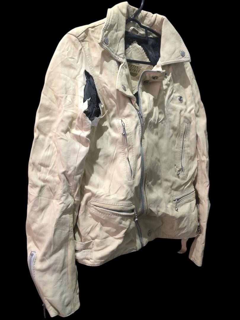 Hysteric Glamour × Japanese Brand × Vintage Vintage Distressed Bikers Leather Jacket. Size S / US 4 / IT 40 - 1 Thumbnail