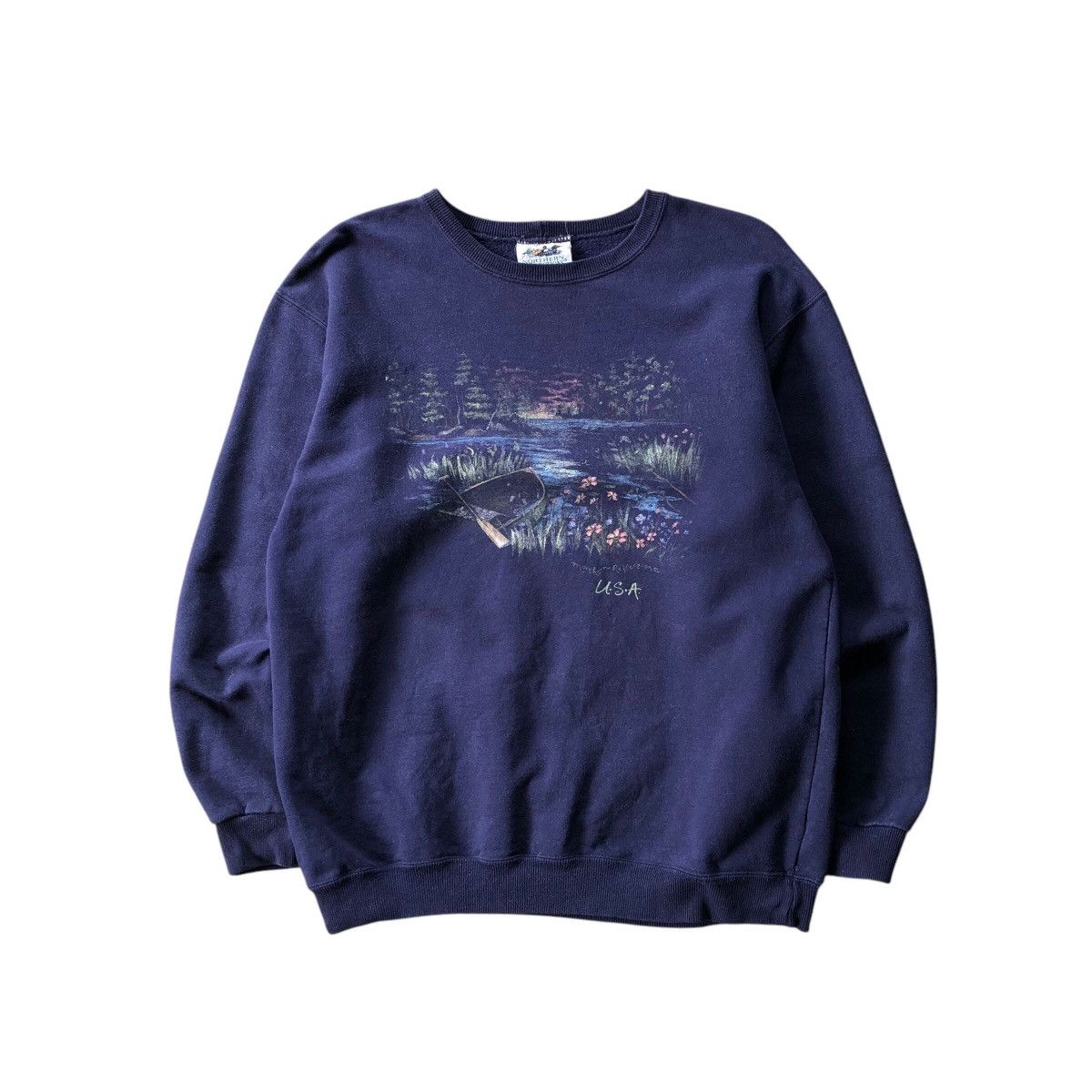 Northern Reflections × Vintage NORTHEN REFLECTIONS Nice Photoprint Sweatshirt Size US L / EU 52-54 / 3 - 1 Thumbnail