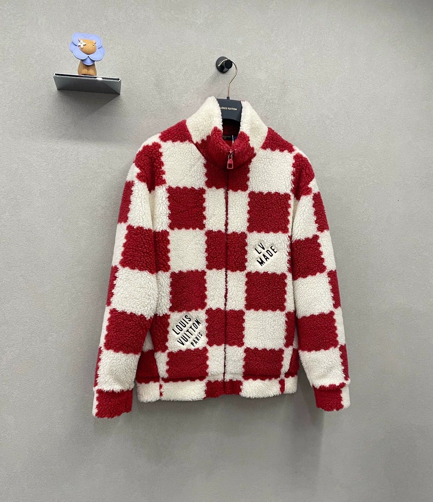 Louis Vuitton lv x nigo2 red and white checkered jacket Size US XL / EU 56 / 4 - 3 Thumbnail