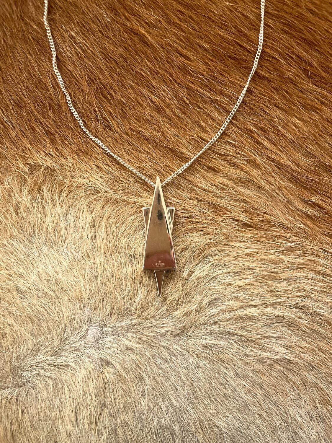 Gucci Gucci Vintage Totem Silver Necklace Size ONE SIZE - 1 Thumbnail
