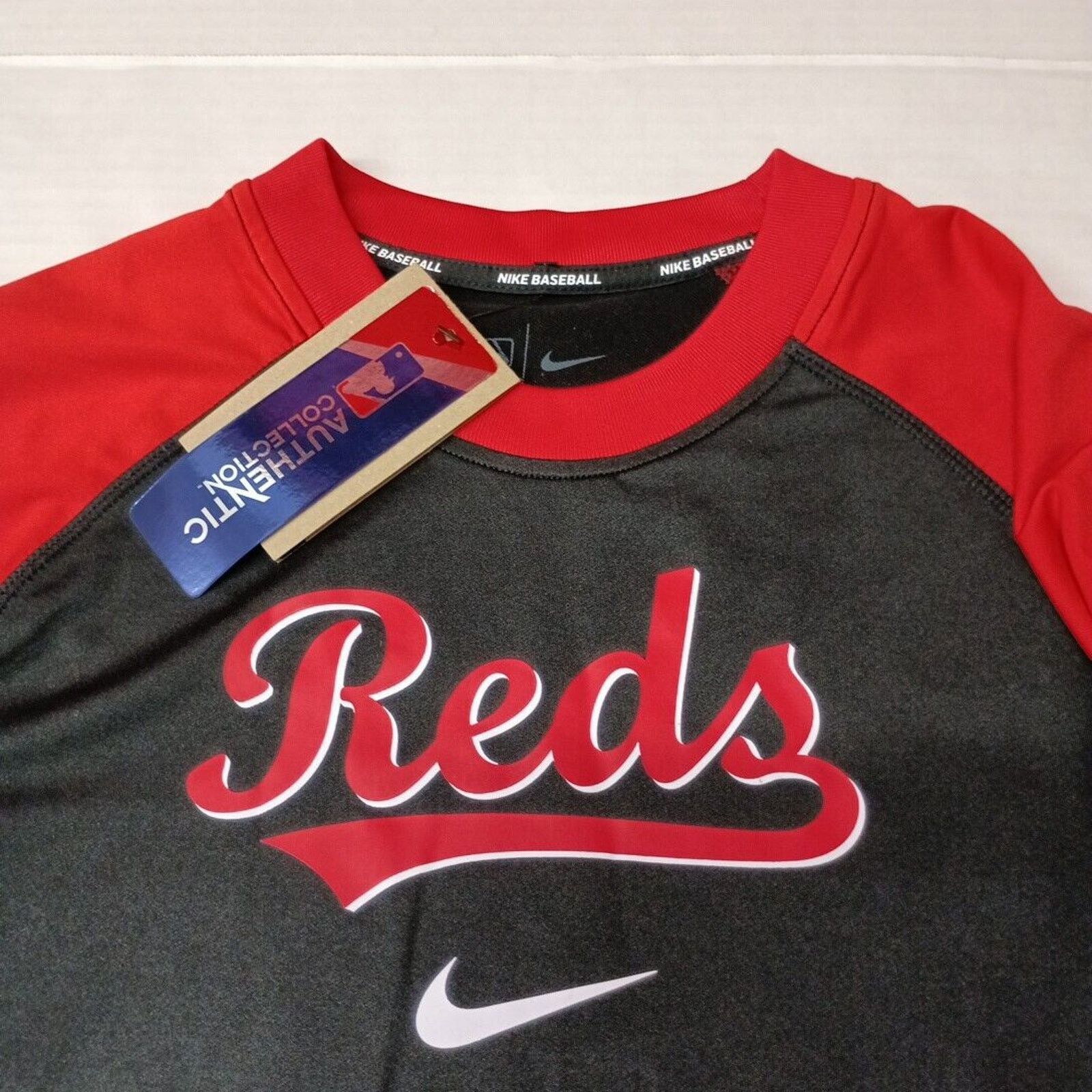 Nike Nike Authentic Collection Cincinnati Reds Raglan Shirt M Size US M / EU 48-50 / 2 - 3 Thumbnail