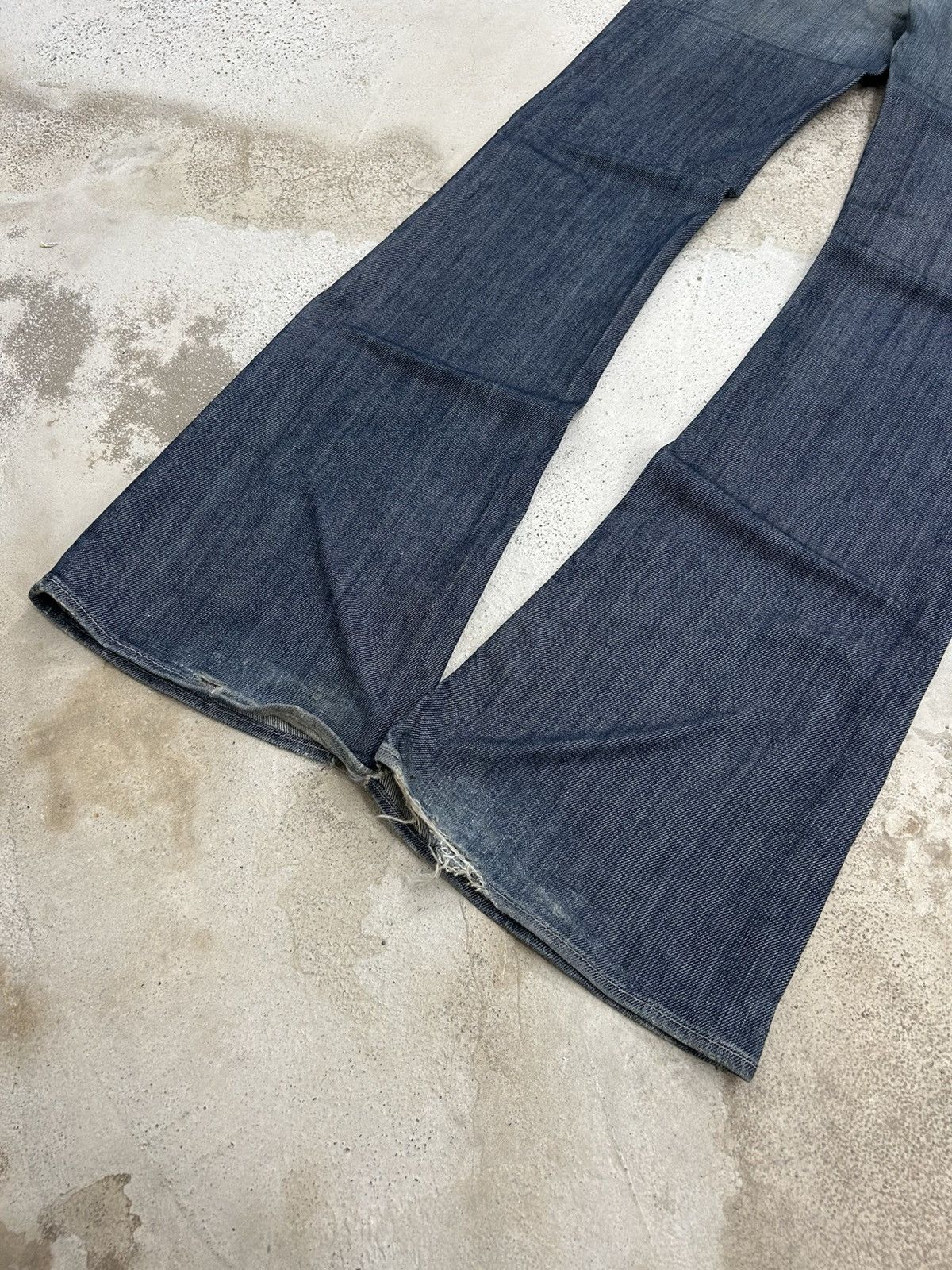 Hysteric Glamour Vintage Extreme Flare Jeans Rock Republic Sanforized Denim Size US 31 - 13 Thumbnail