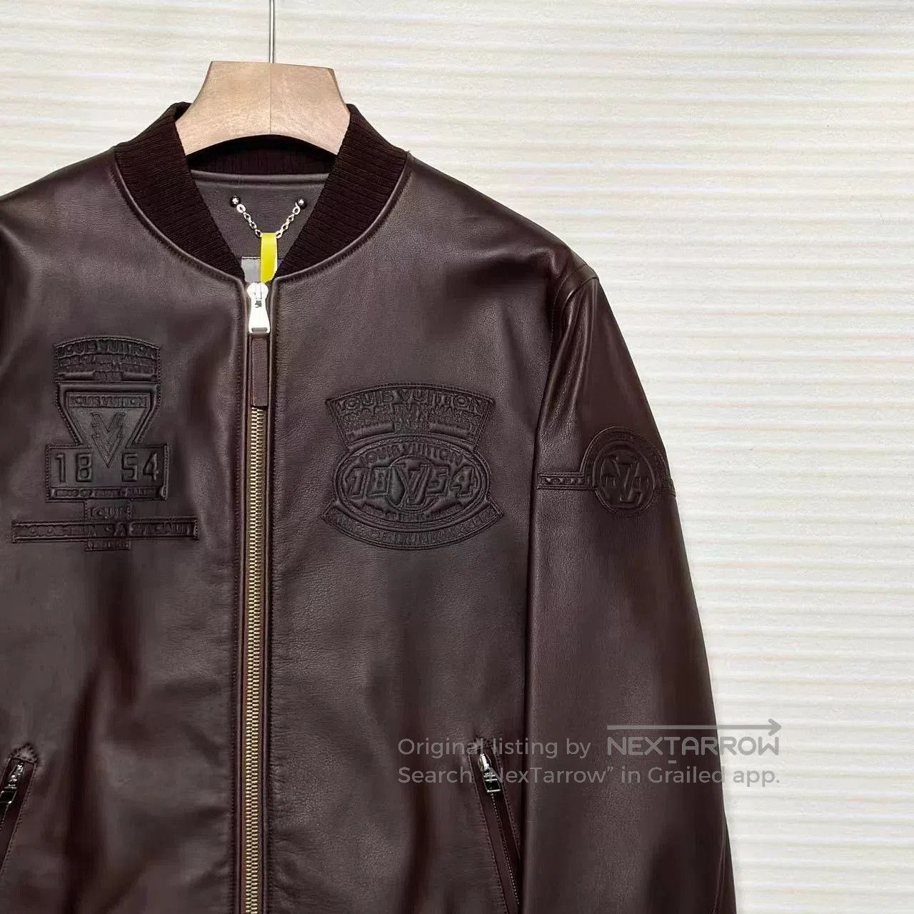 Louis Vuitton Louis Vuitton Brown Calfskin Badge Jacket. Size US L / EU 52-54 / 3 - 3 Thumbnail