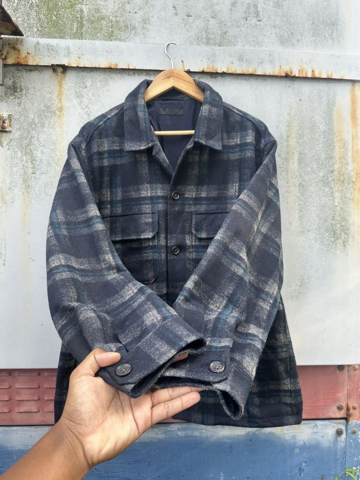 Uniqlo Uniqlo Oversized Checked Jacket Size US XL / EU 56 / 4 - 6 Thumbnail
