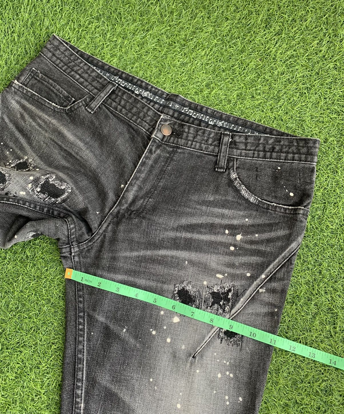 Number (N)ine 🔥Number (N) Distressed Splatter Denim Jeans Size US 32 / EU 48 - 23 Thumbnail