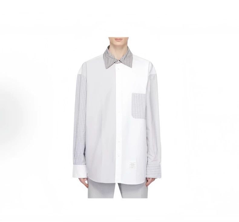Thom Browne Thom Browne size2 A sharp collar single row button long sle Size US M / EU 48-50 / 2 - 7 Thumbnail