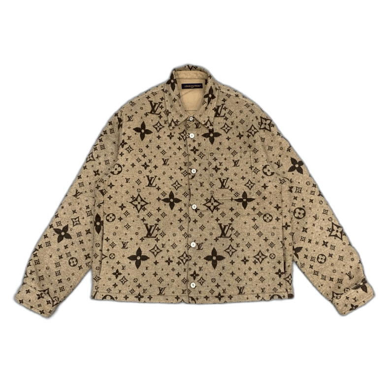 Louis Vuitton Beige Monogram Patterned Shirt Jacket Size US L / EU 52-54 / 3 - 1 Thumbnail
