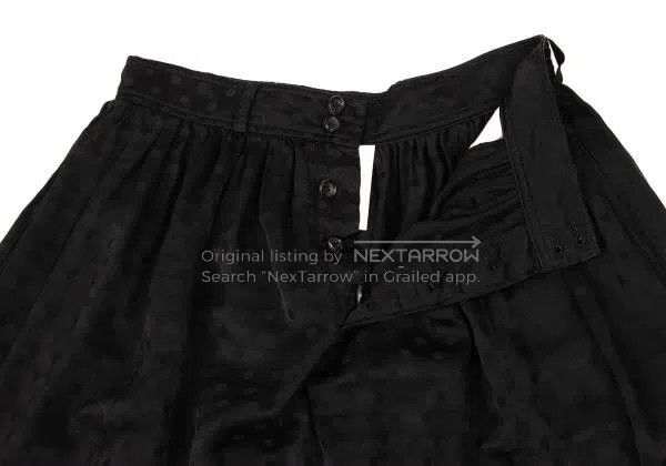 Comme des Garcons Comme des Garcons size M Black Retro Polka Dot Design Hare Size 23" - 6 Thumbnail