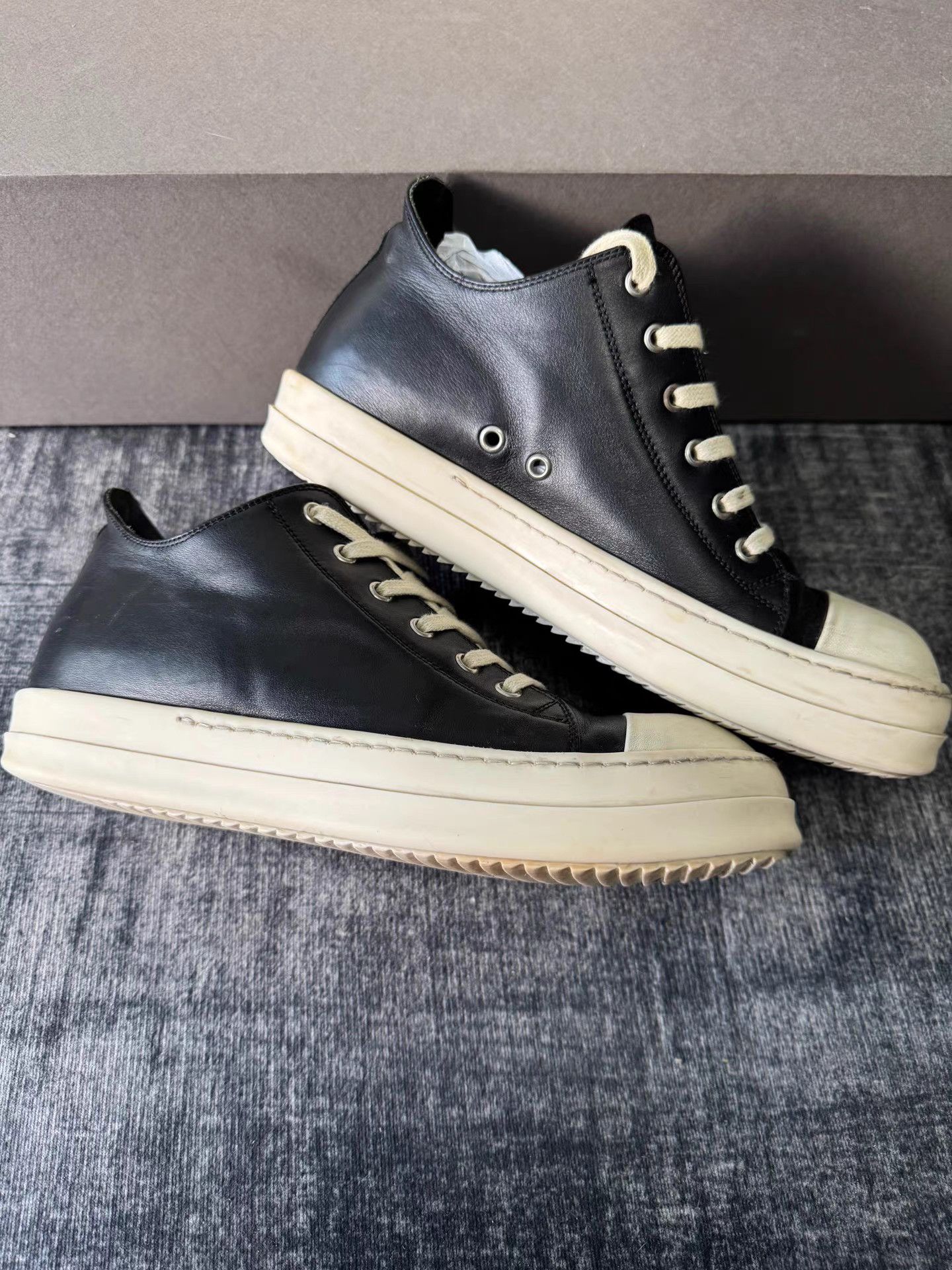 Rick Owens Rick Owens Mainline Low-Top Leather Big Converse Size US 9 / EU 42 - 2 Thumbnail