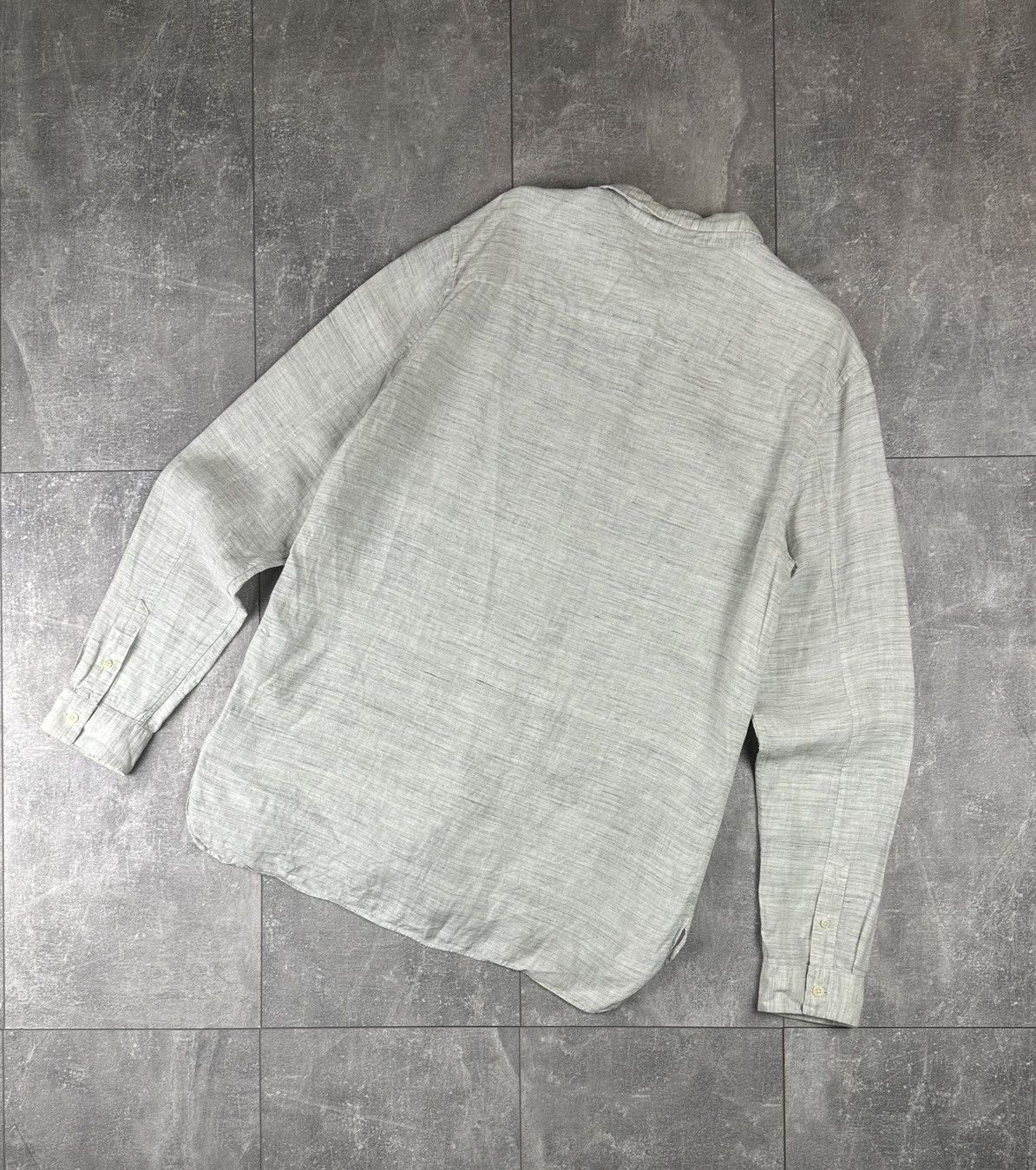 Allsaints Allsaints Oheka Linen Shirt Button Up Size US XL / EU 56 / 4 - 8 Thumbnail