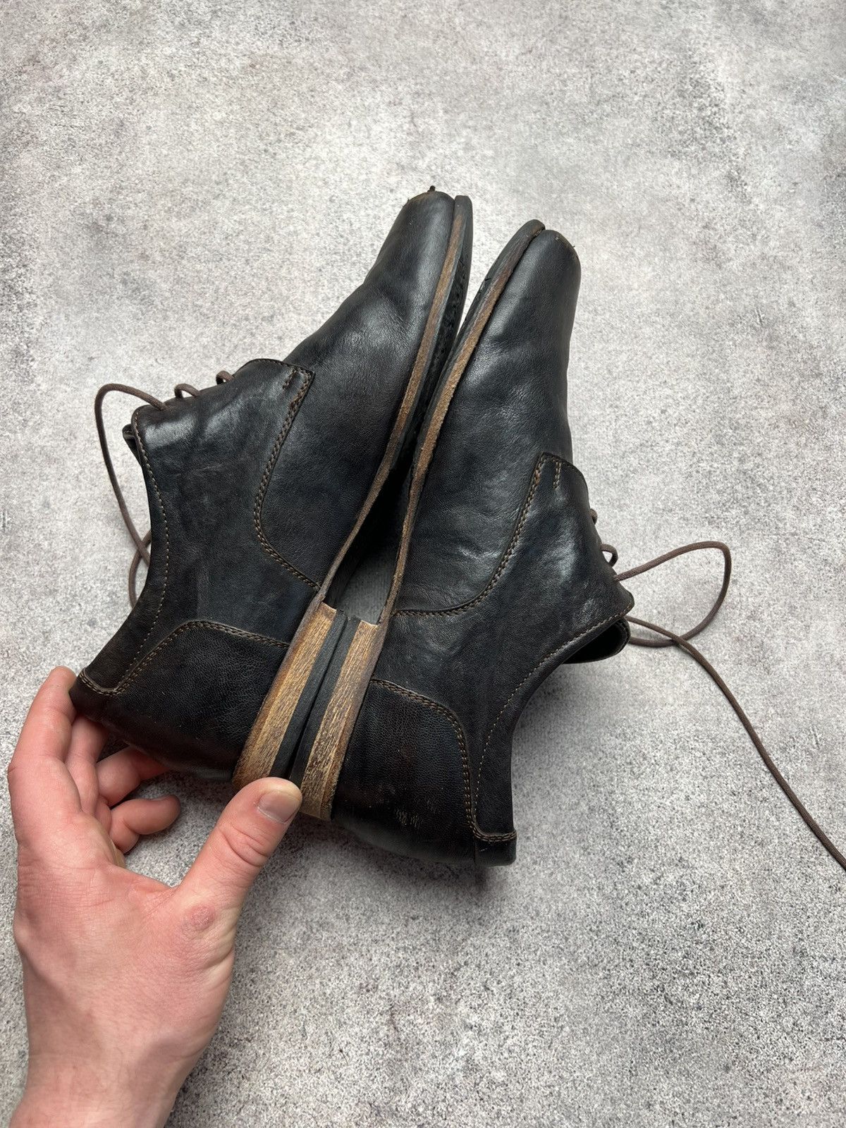 Vintage Vintage leather ugly faded shoes Size US 7.5 / EU 40-41 - 5 Thumbnail