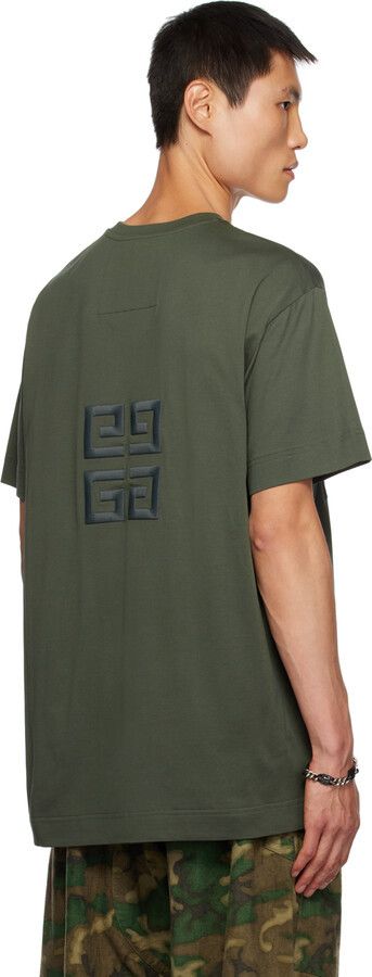Givenchy o1srvl11e1224 Oversize T-Shirt in Green Size US L / EU 52-54 / 3 - 3 Thumbnail