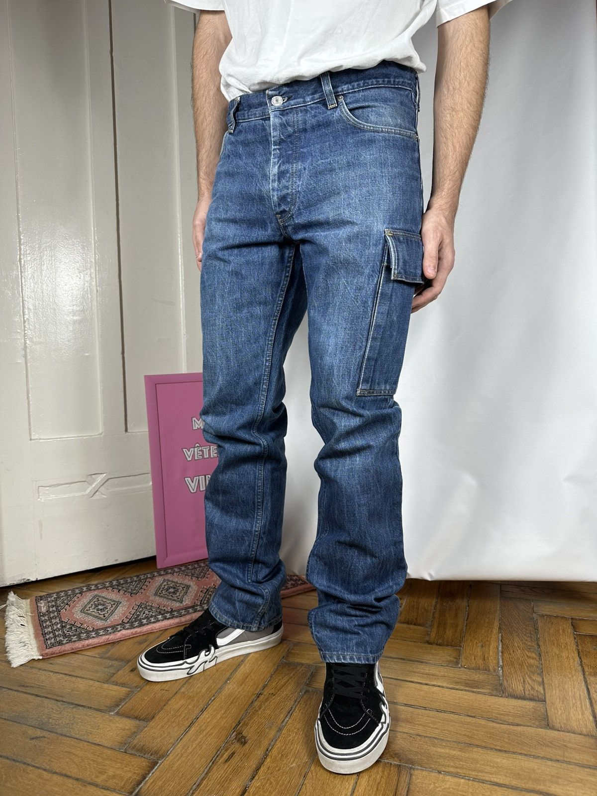 Helmut Lang × Vintage Archive Helmut Lang Denim Cargo One Pocket Size US 32 / EU 48 - 2 Thumbnail