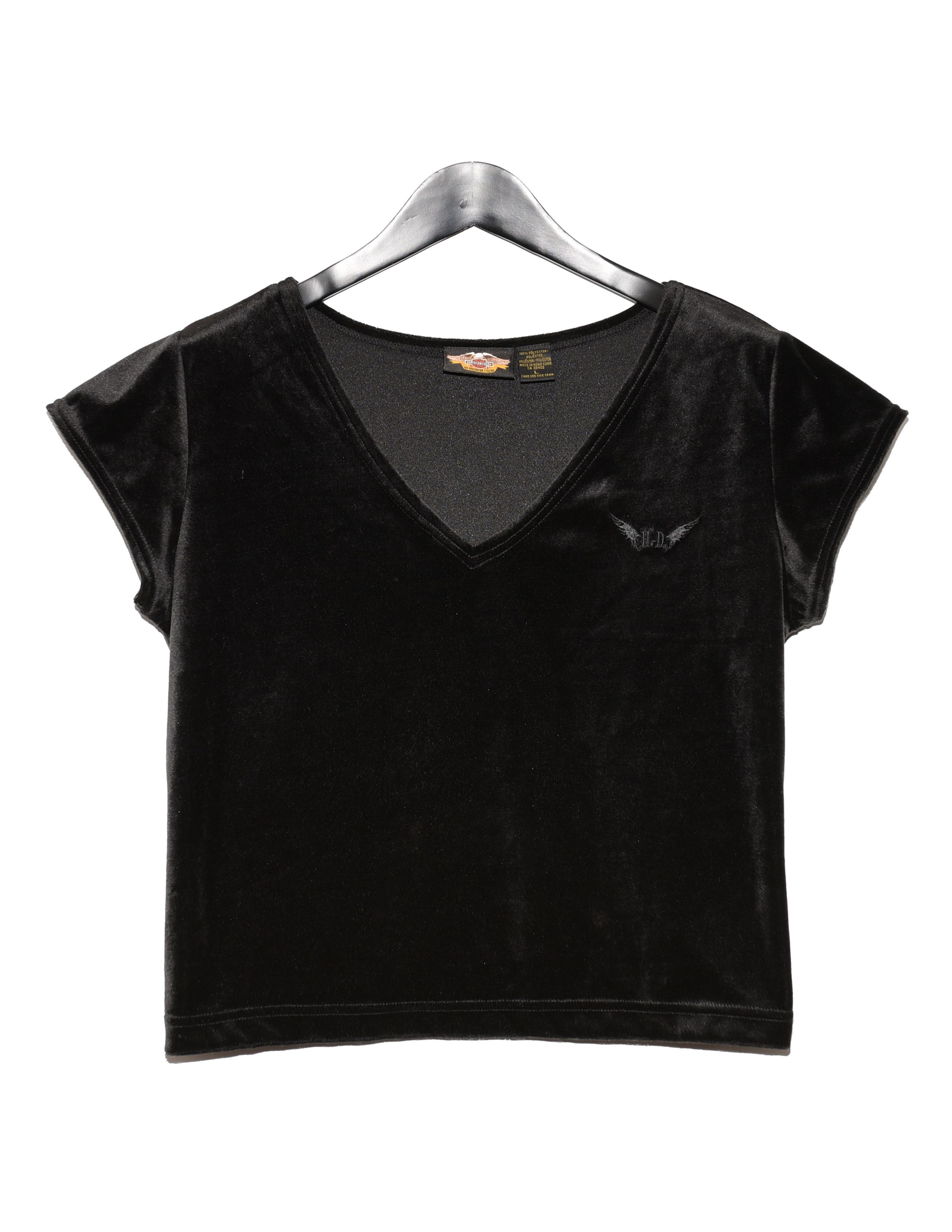 Harley Davidson Harley Davidson Vintage Velvet Blouse Size L / US 10 / IT 46 - 1 Thumbnail