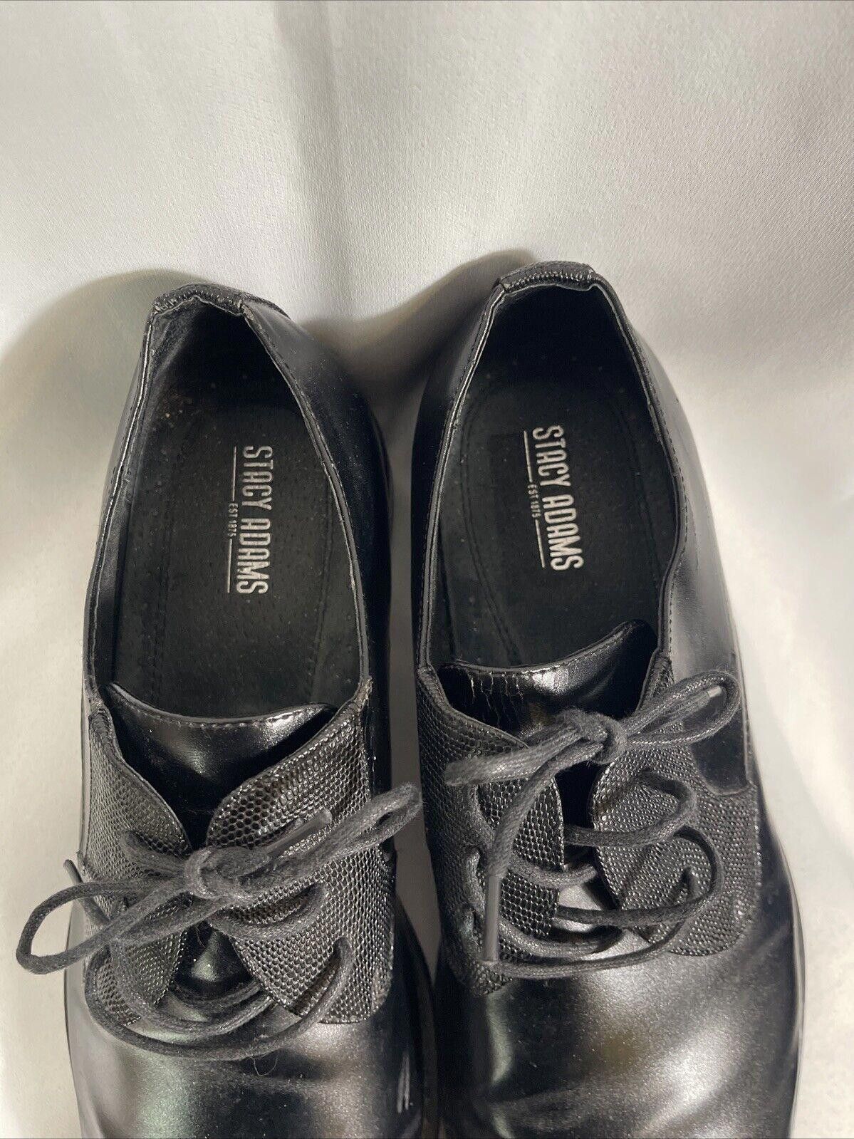 Stacy Adams Stacy Adams Men's Dress Shoes Oxford Black Leather Size 11 Size US 11 / EU 44 - 4 Thumbnail