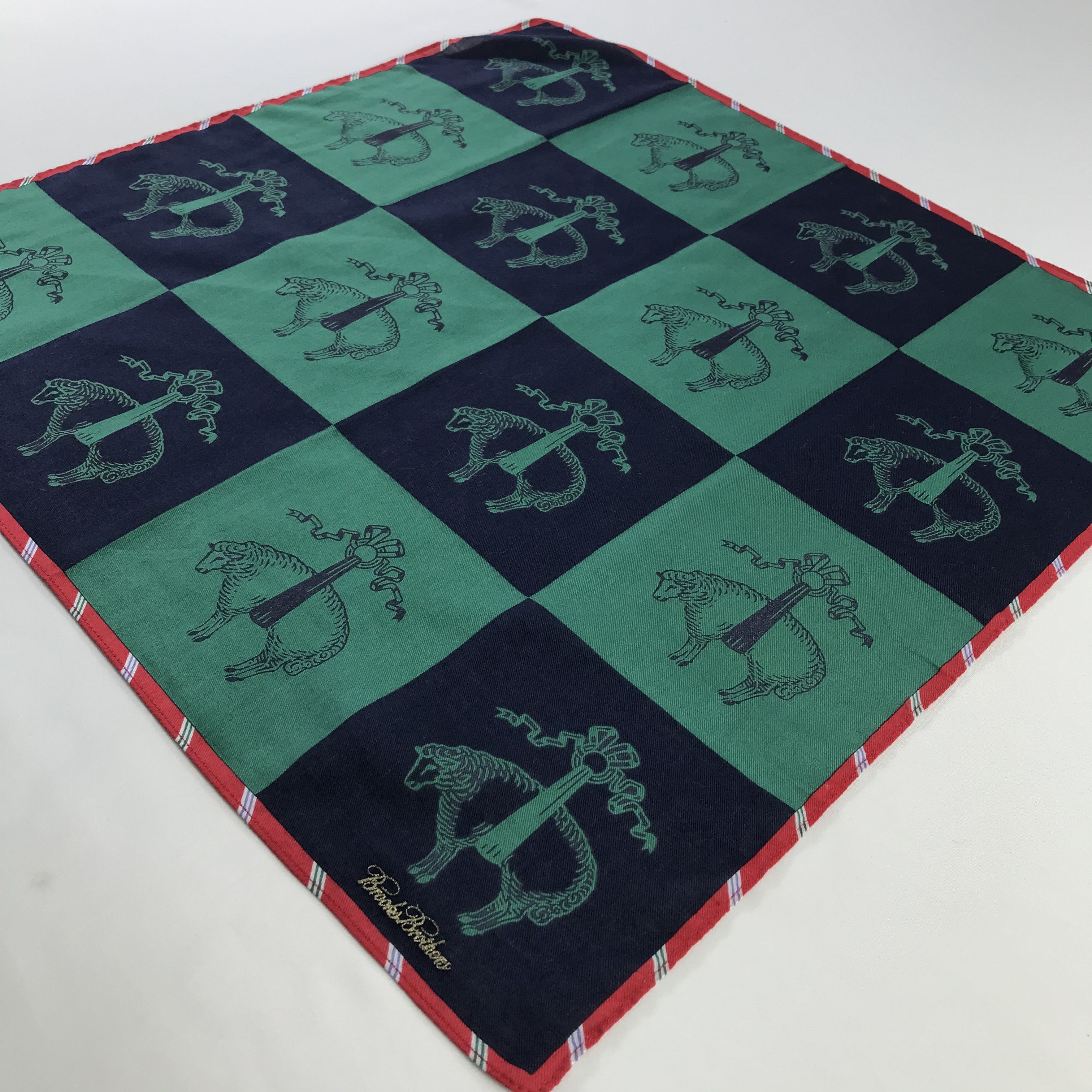 Brooks Brothers × Vintage Brooks Brothers Bandana / Handkerchief / Neckerchief - S567 Size ONE SIZE - 2 Thumbnail