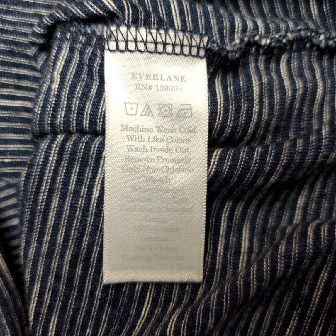 Everlane Everlane Shirt Mens L Blue Striped Crewneck Short Sleeve TEE Size US L / EU 52-54 / 3 - 3 Thumbnail
