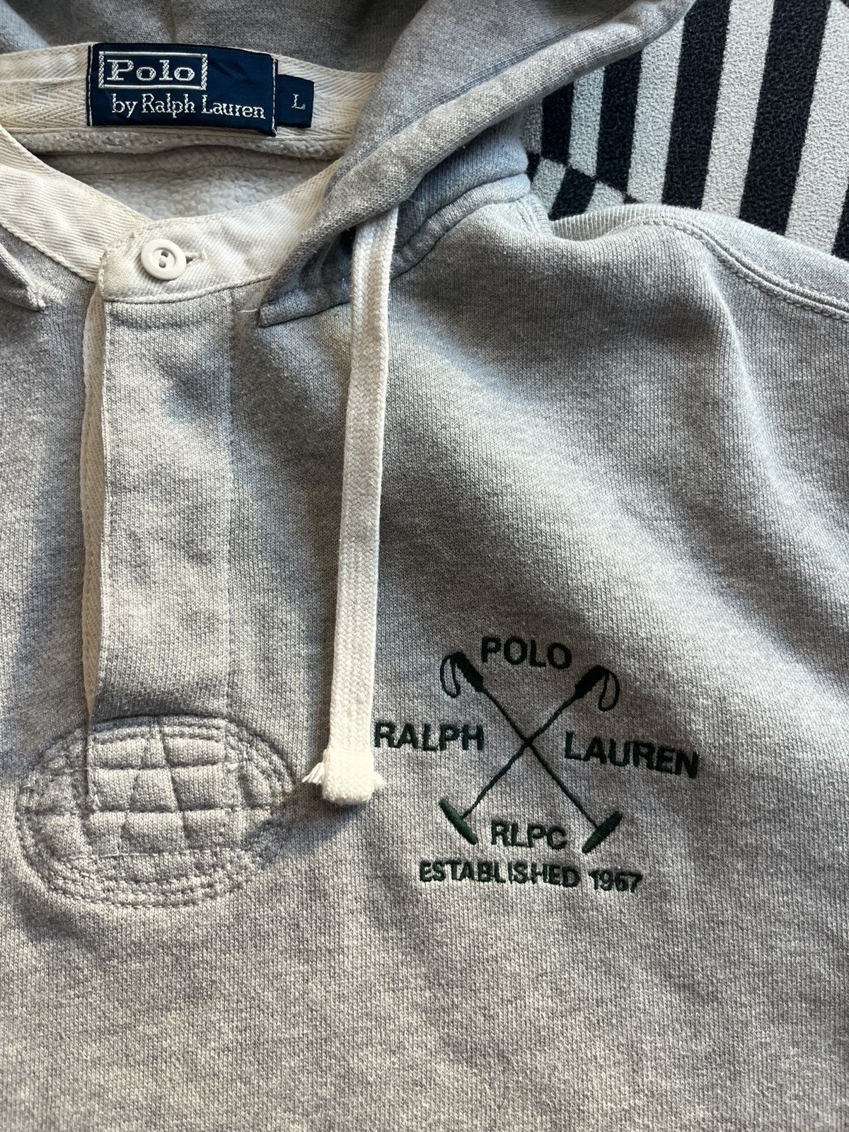 Polo Ralph Lauren Vintage POLO Ralph Lauren RLPC No.3 Hoodie Shirt Size US L / EU 52-54 / 3 - 4 Thumbnail