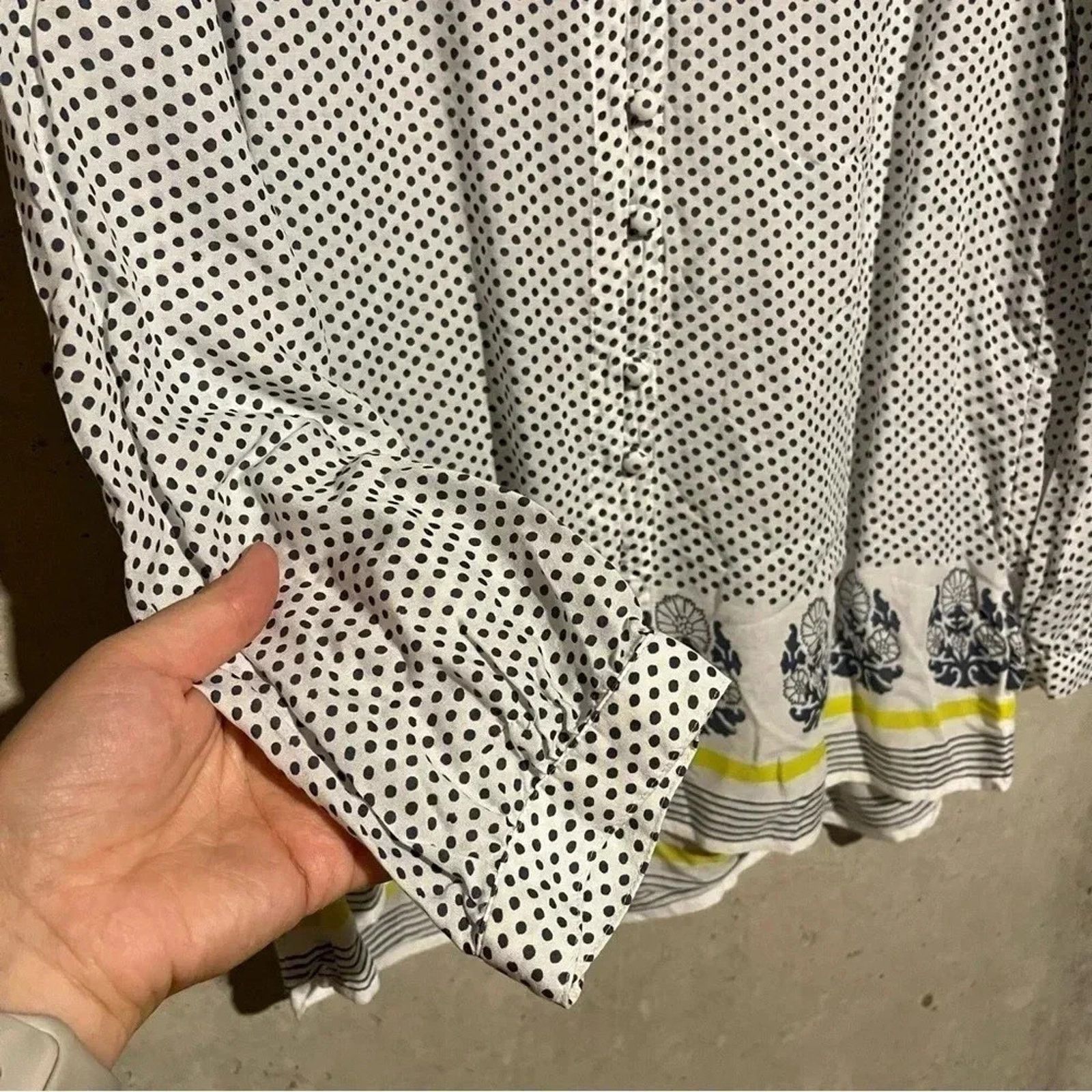Lucky Brand Lucky Brand Women’s Top Size M Lightweight Boho Button Front Size M / US 6-8 / IT 42-44 - 4 Thumbnail