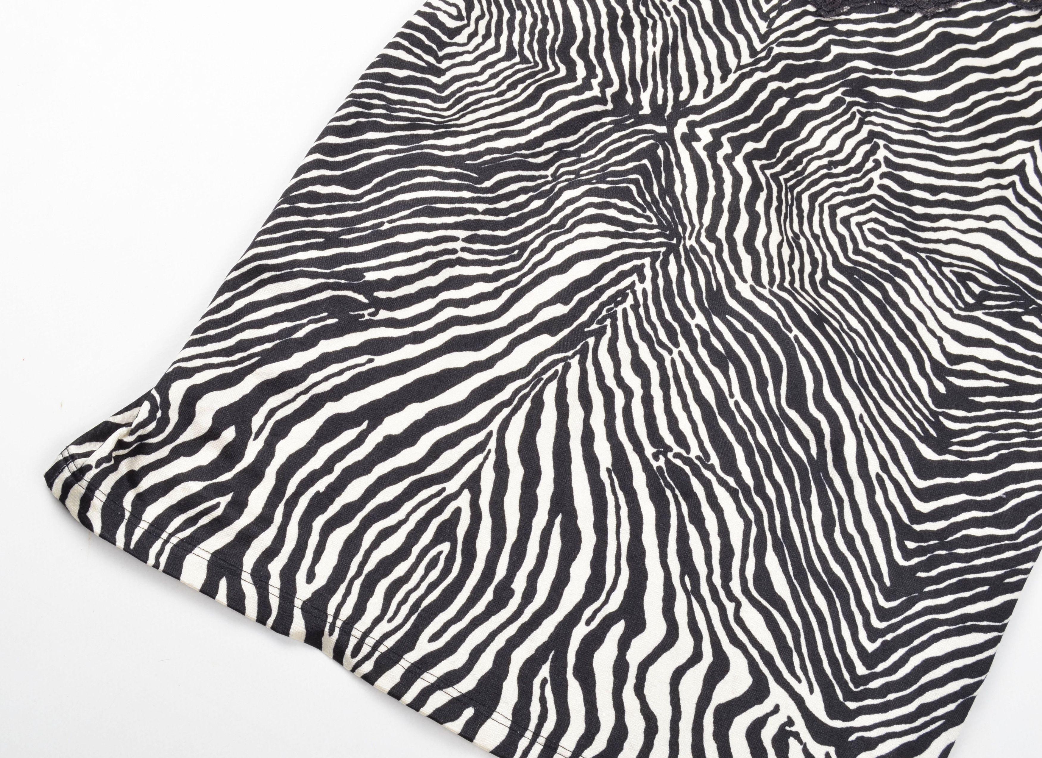 Victoria's Secret Victorias Secret Y2K Glam Zebra Lace Bra Mini Sleep Dress Size XS / US 0-2 / IT 36-38 - 6 Thumbnail