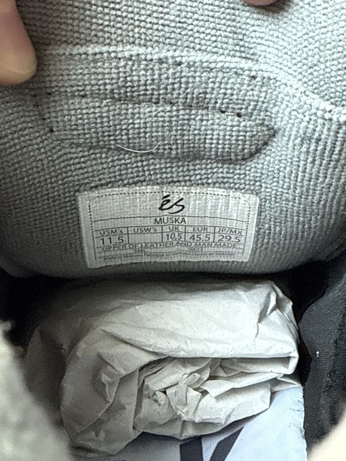 eS éS Muska “Grey & Blue” Size US 11.5 / EU 44-45 - 7 Thumbnail