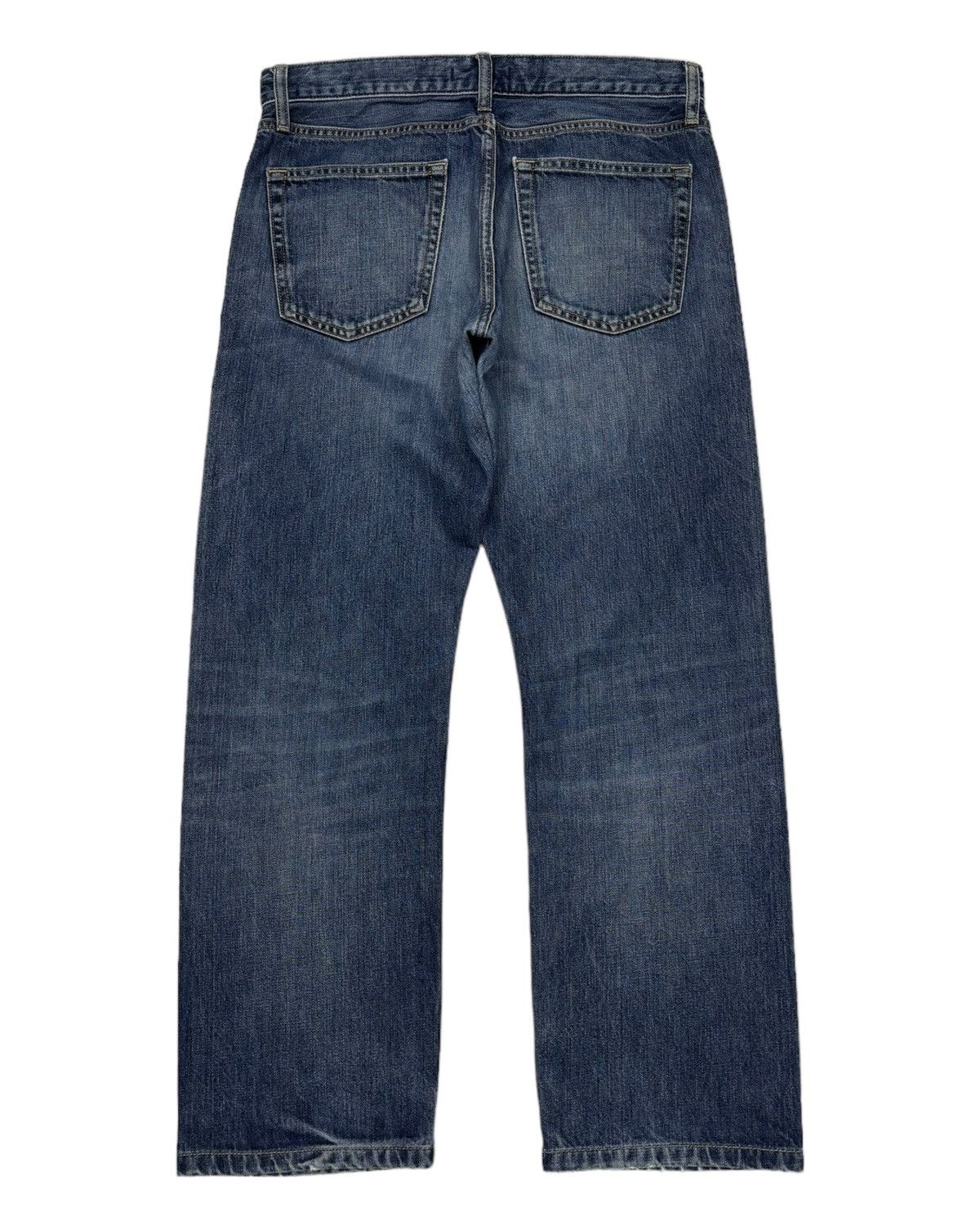 Kapital VINTAGE UNIQLO SELVEDGE DISTRESSED DENIM JEANS Size US 31 - 4 Thumbnail