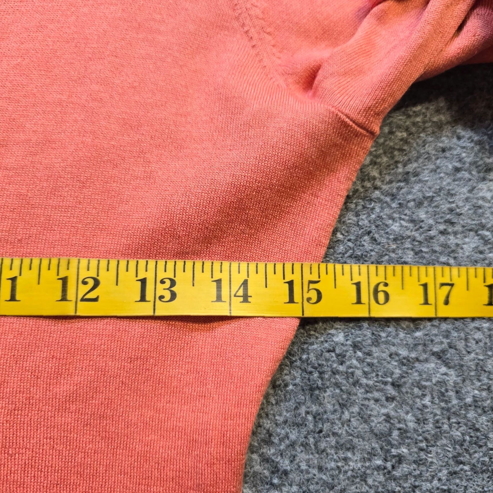Elie Tahari Elie Tahari Sweater Womens XS Orange Silk Knit Ruffle Trim V-Neck Fitted Pullover Short Sleeve Size XS / US 0-2 / IT 36-38 - 7 Thumbnail
