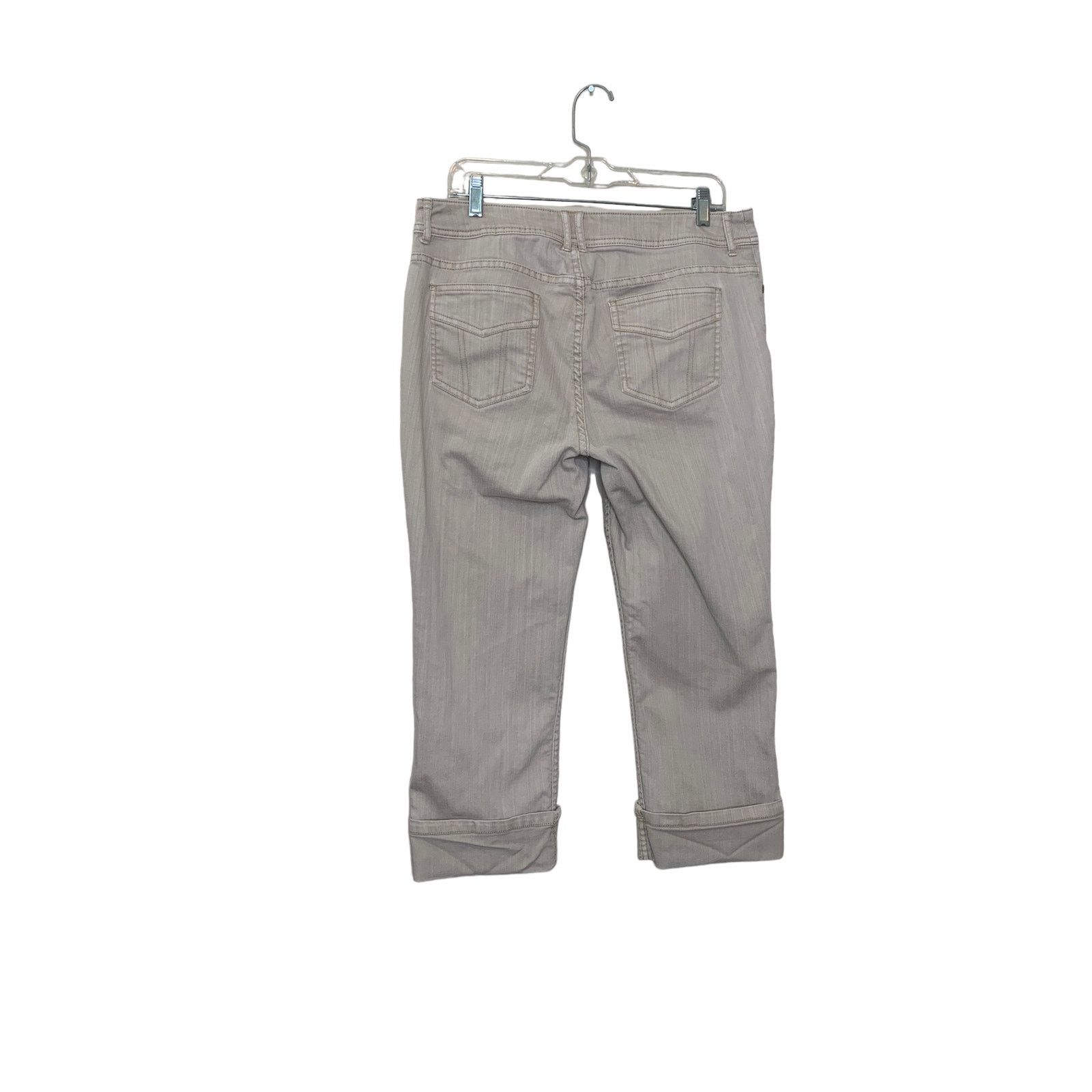 Chicos Chico's Platinum denim straight leg capri jeans size 2 - L Size 36" / US 14 / IT 50 - 7 Thumbnail