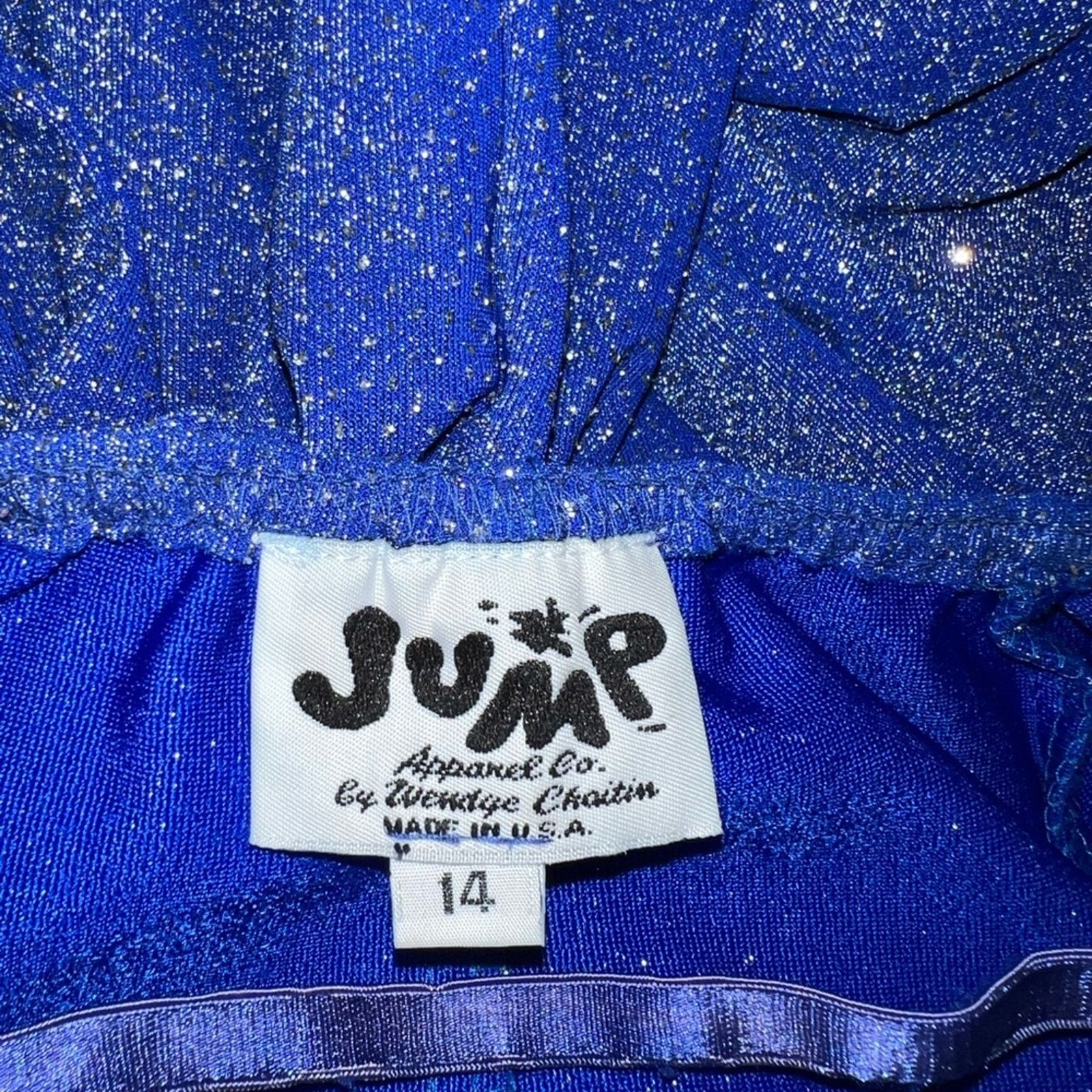 Vintage Beautiful Vintage 90s JUMP Sparkling Prom Gown! Size XL / US 12-14 / IT 48-50 - 7 Thumbnail