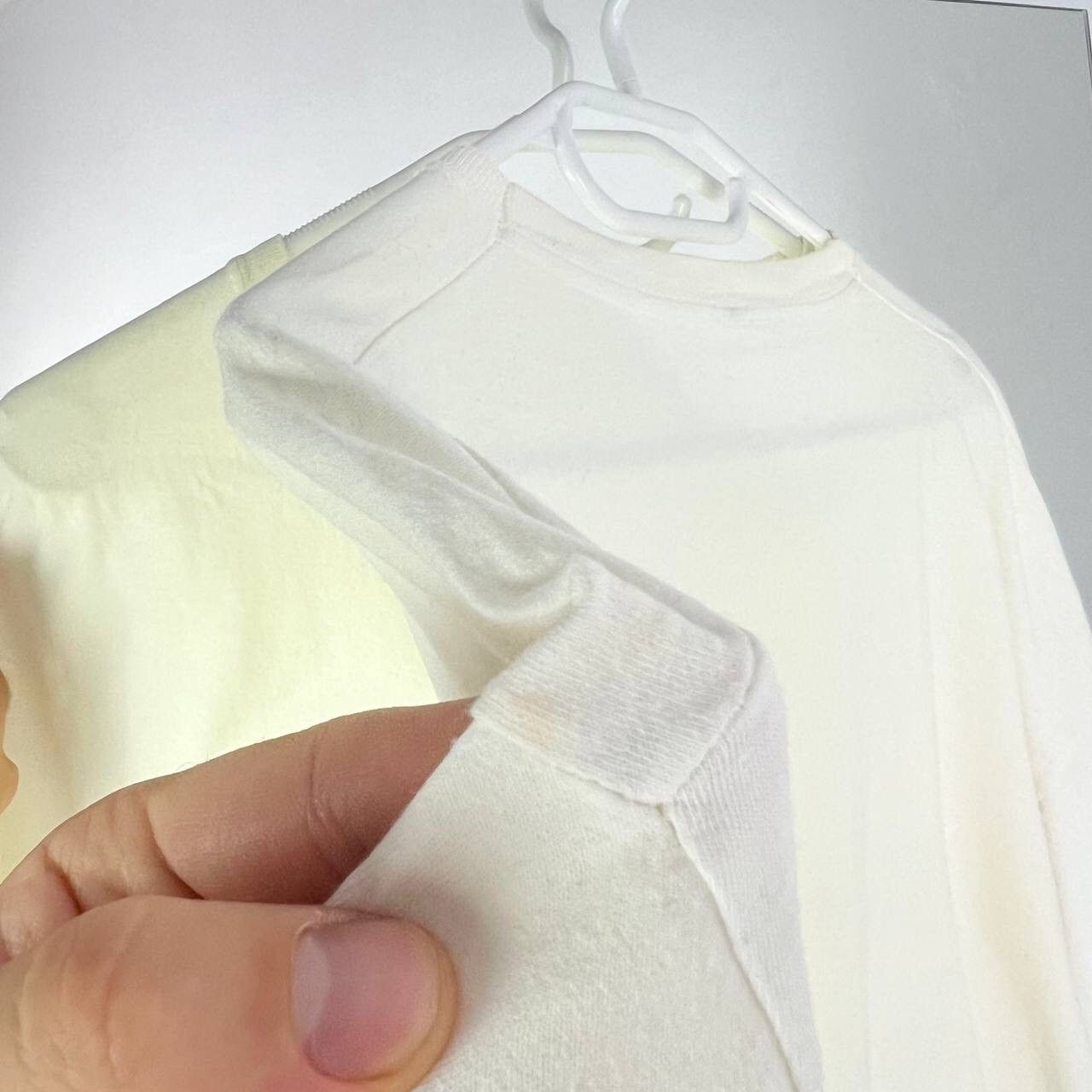 Fruit Of The Loom Vintage Y2k Style Baggy Blanket Tee Oversized White Size US XXL / EU 58 / 5 - 5 Thumbnail