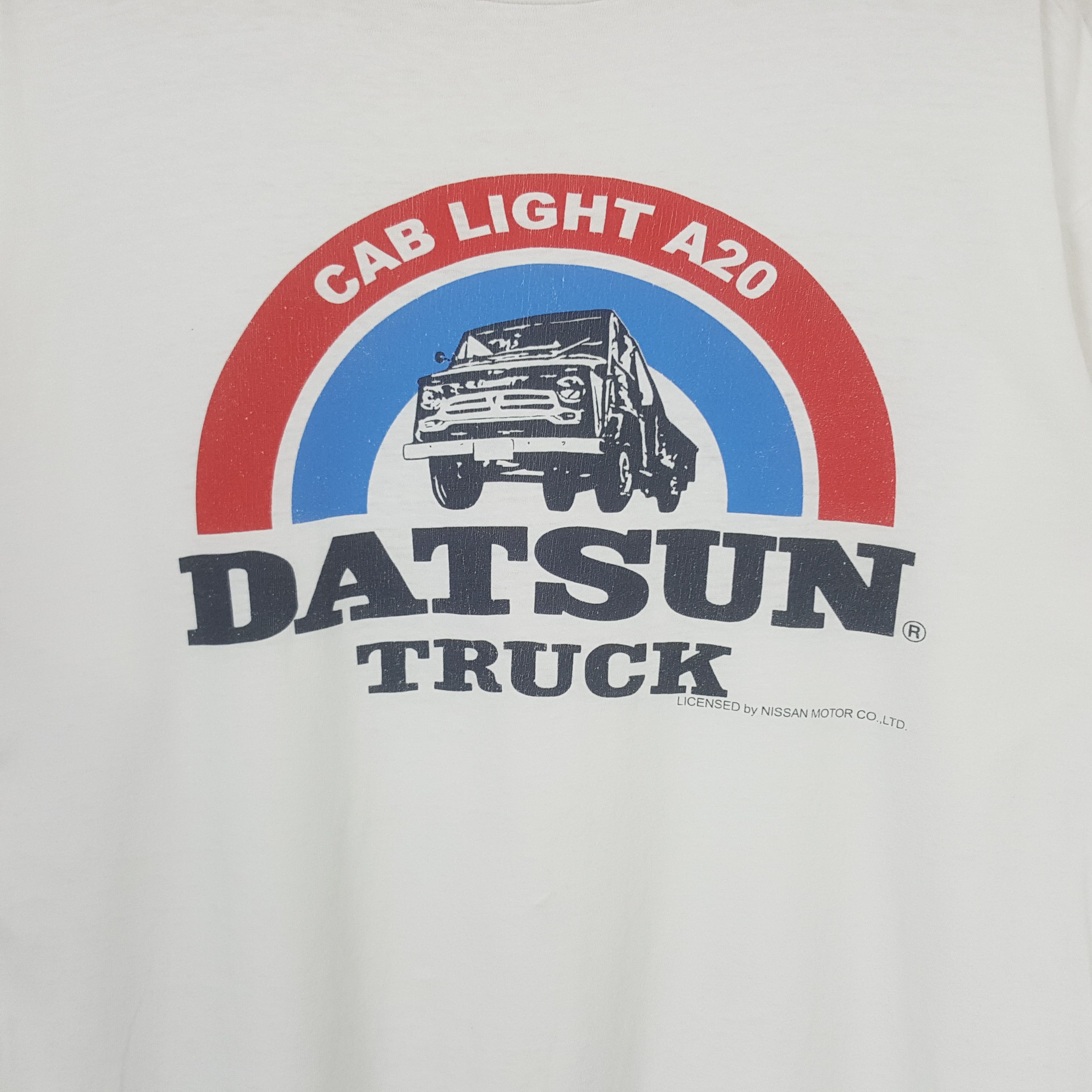 Japanese Brand Vintage Datsun Truck Cab Lights A20 Racing Tshirt RR1 Size US L / EU 52-54 / 3 - 2 Thumbnail
