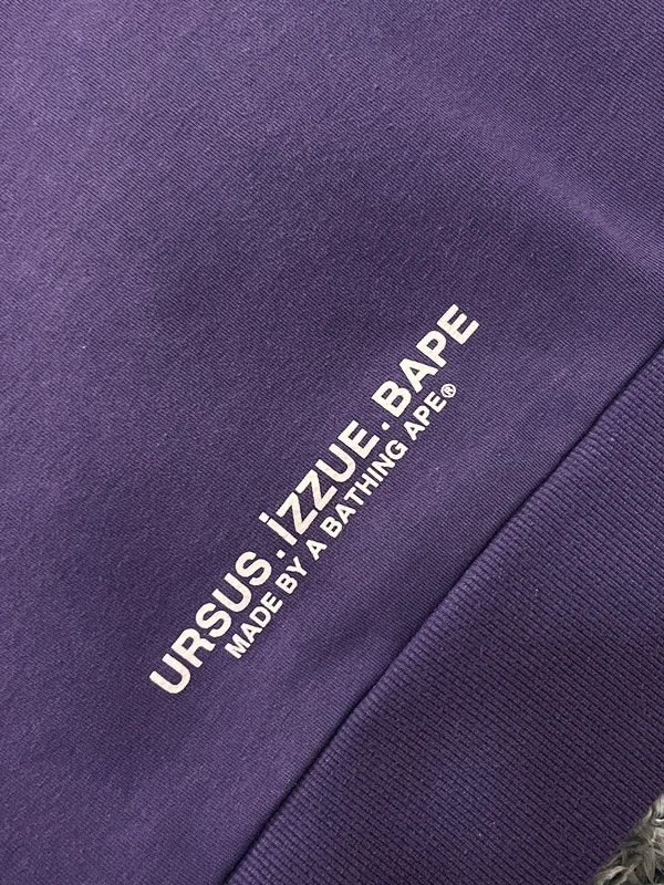 Bape Ursus BAPE x izzue 2019 Purple Sweatshirt Size US M / EU 48-50 / 2 - 17 Thumbnail