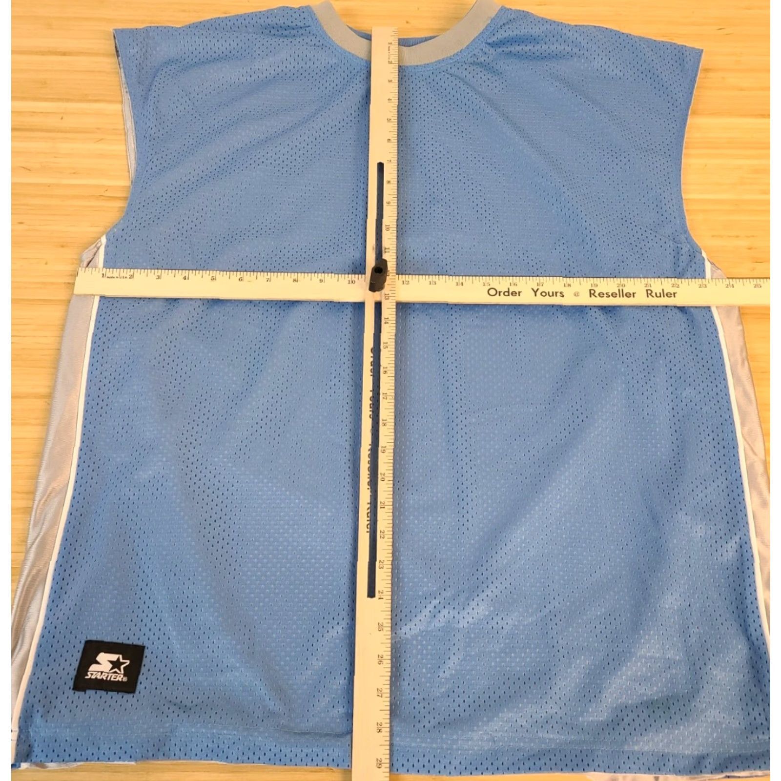 Starter VINTAGE Starter Basketball Jersey Adult XL Reversible Silver Blue Blank Size US XL / EU 56 / 4 - 2 Thumbnail